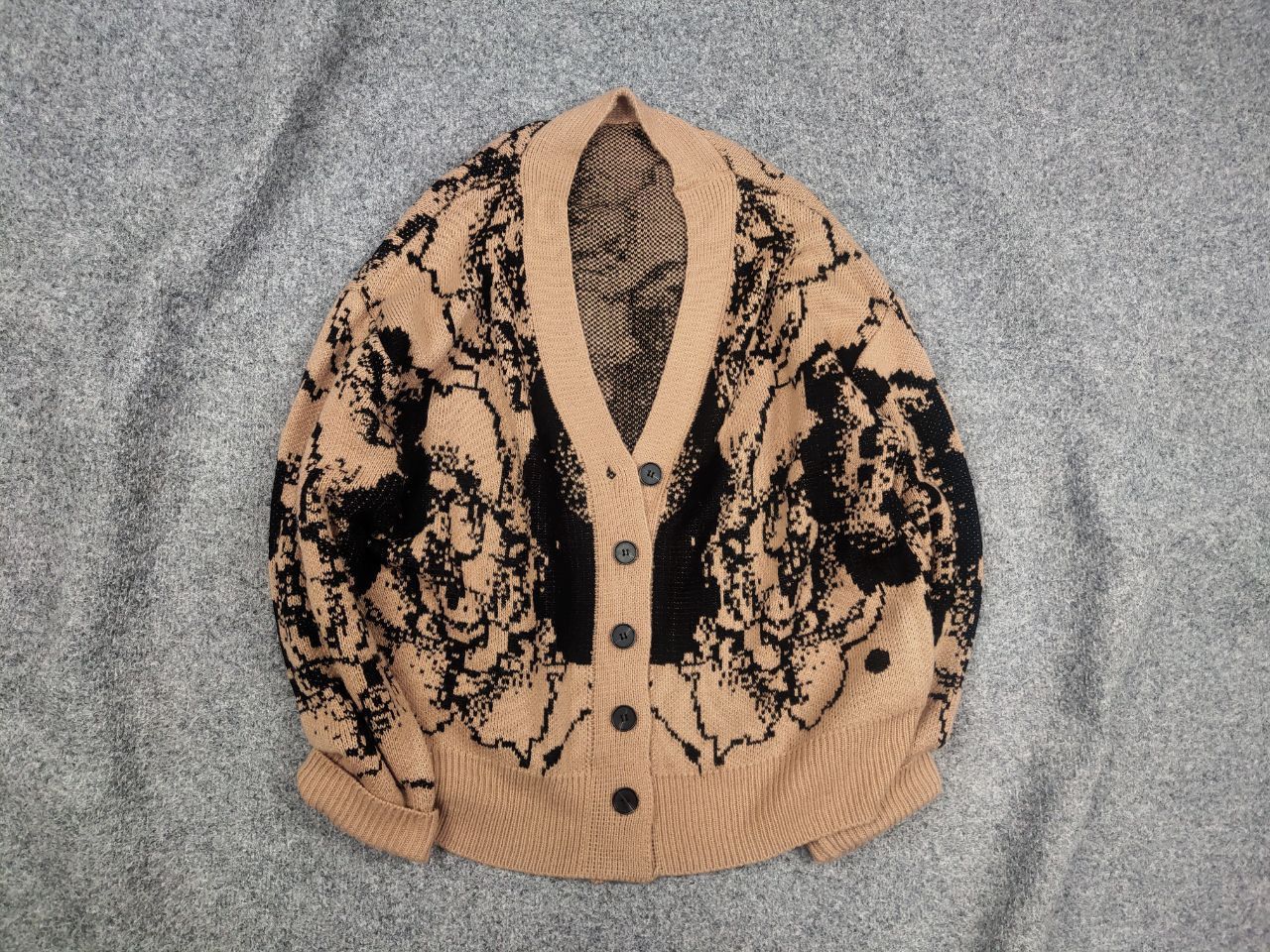 If Six Was Nine Vintage Japan hysteric glamour Style Knit Pattern Cardigan Size US M / EU 48-50 / 2 - 1 Thumbnail