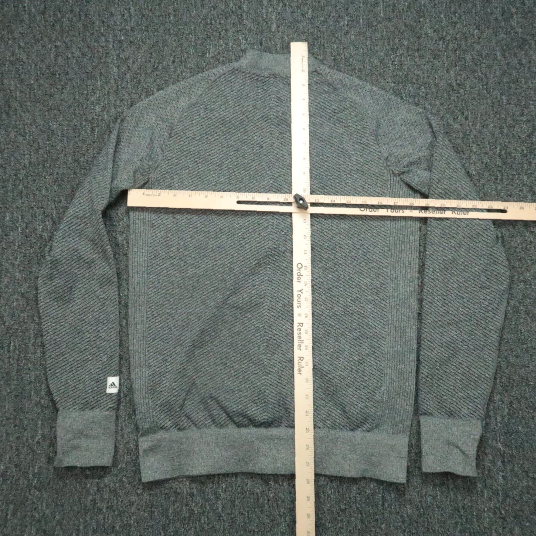 Reigning Champ Reigning Champ Jacket Women's Small Gray Bomber Full Zip Pockets Seamless Knit Mid-Length Size S / US 4 / IT 40 - 7 Thumbnail