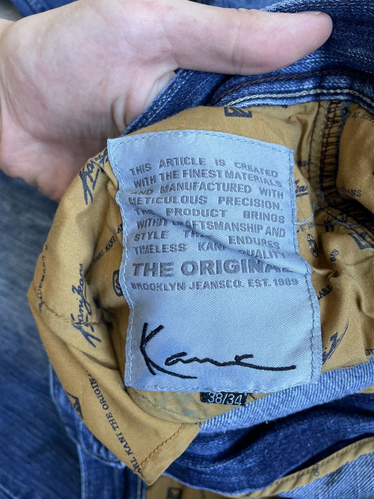 Karl Kani Vintage Karl Kani jeans buggy rap Brooklyn Size US 38 / EU 54 - 11 Thumbnail