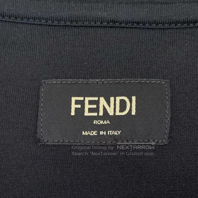 Fendi Fendi Black classic double F sequin design, cotton round-n Size US XS / EU 42 / 0 - 5 Thumbnail