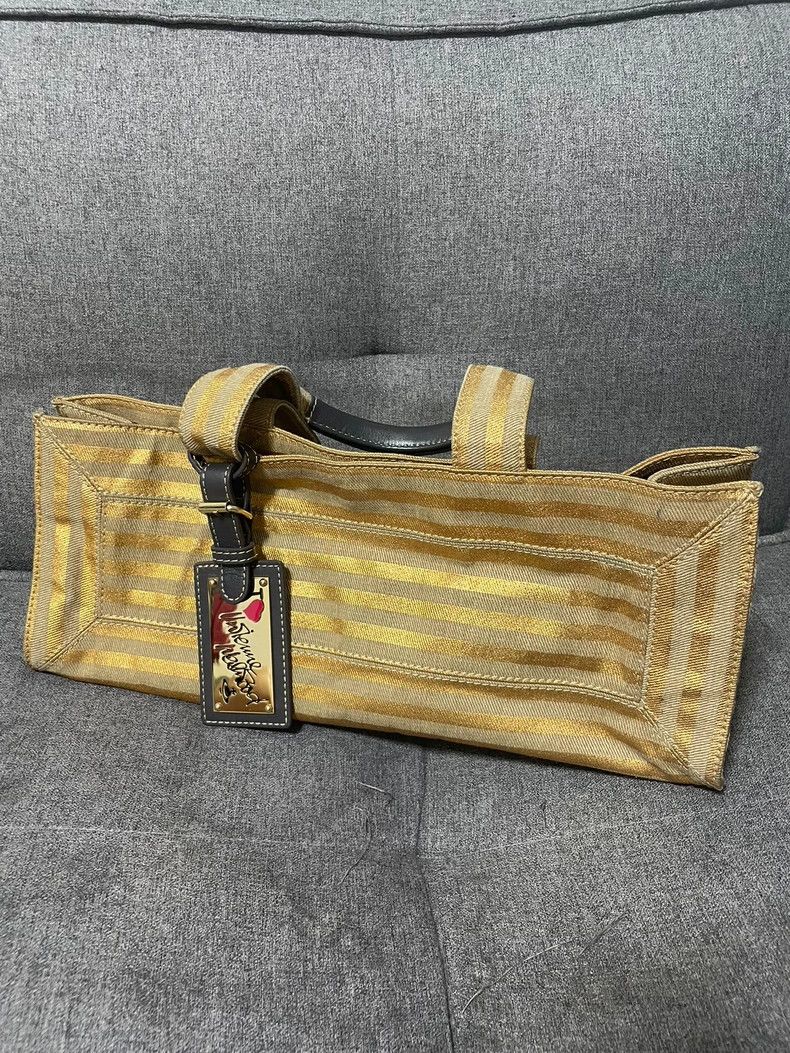 Vivienne Westwood Vivienne Westwood size os Rare yellow striped Japanese meta Size ONE SIZE - 4 Thumbnail