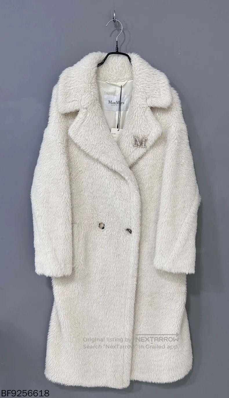 Max Mara Max Mara Special pin high-value pure white teddy coat Size S / US 4 / IT 40 - 1 Thumbnail