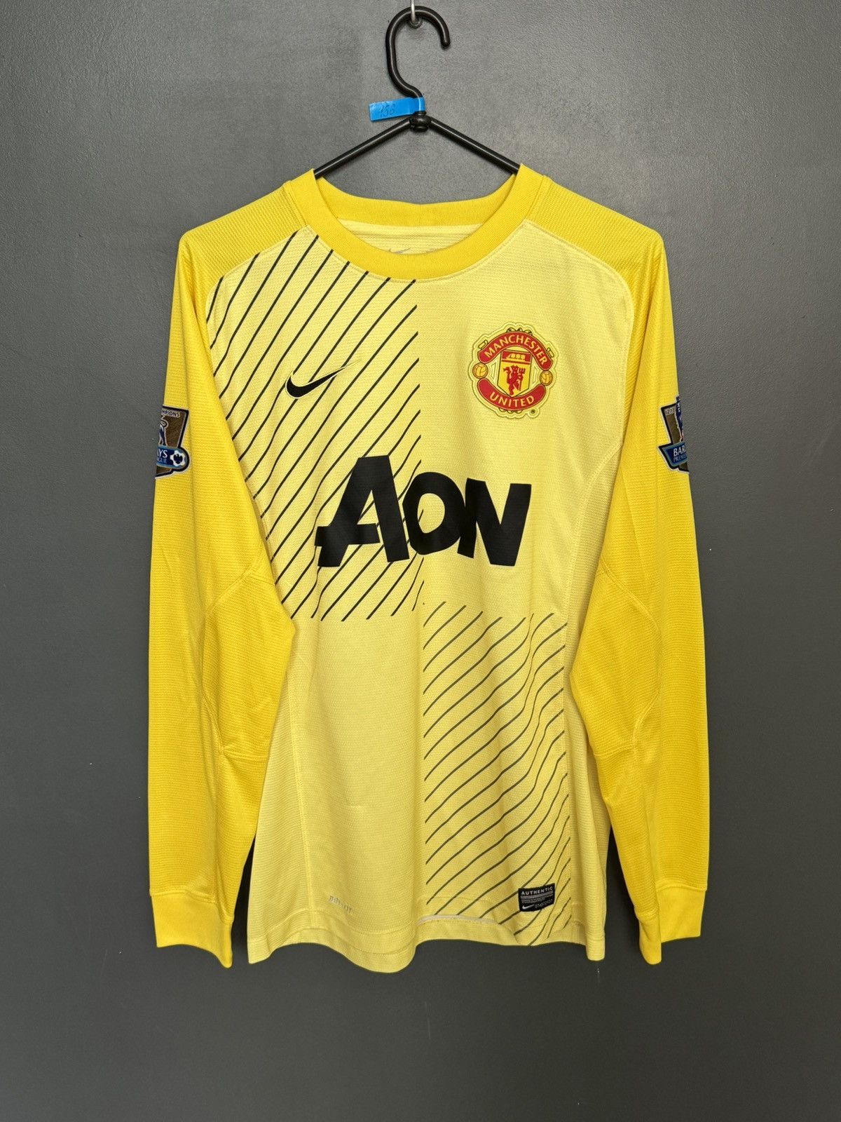 Nike Manchester United 13/14 Goalkeeper De Gea Football Jersey Size US S / EU 44-46 / 1 - 2 Thumbnail