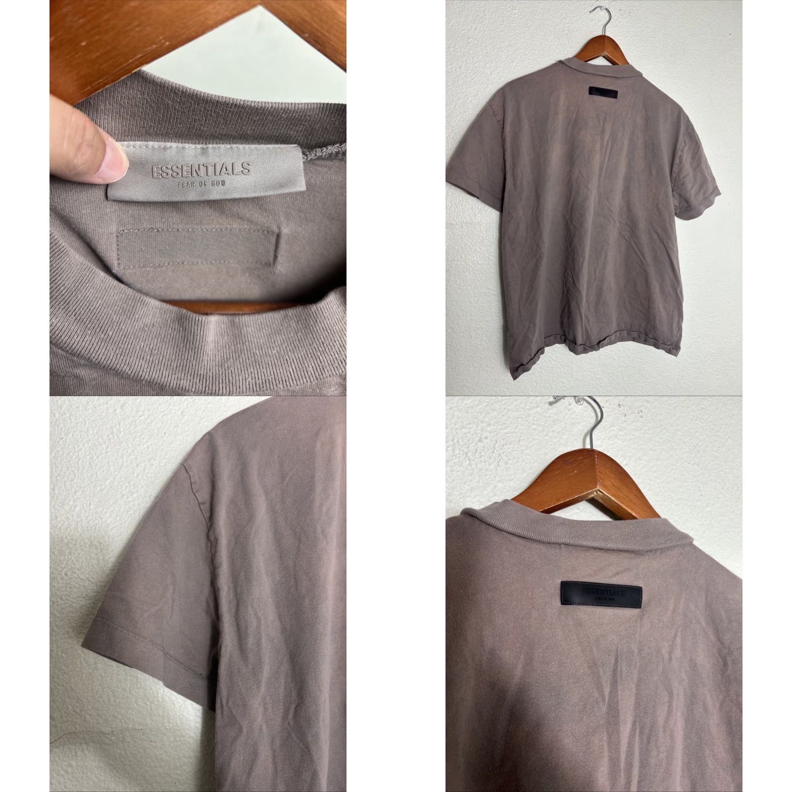 Fear of God VINTAGE Essentials Fear Of God Brown Short Sleeve T Shirt Size S Men Stains Holes Size US S / EU 44-46 / 1 - 8 Thumbnail