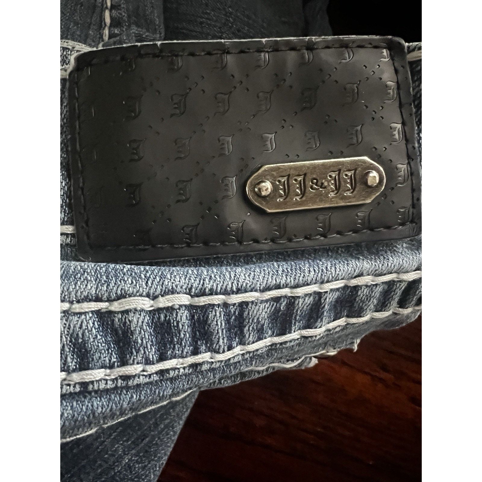 Vintage Vintage Flare Denim Jeans Sz 5 Flap Pockets Stretch 26x30 Size 26" / US 2 / IT 38 - 7 Thumbnail
