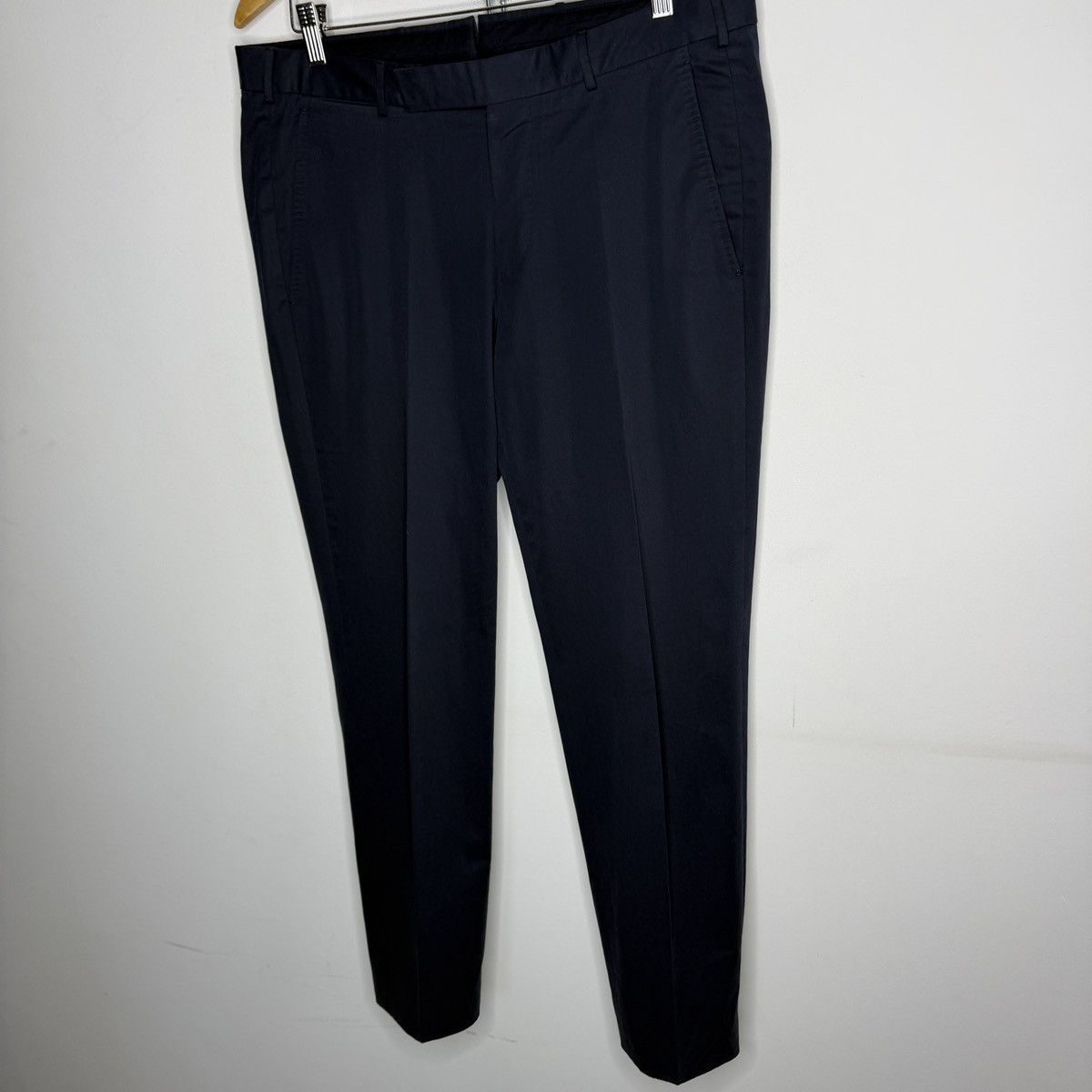 Ermenegildo Zegna Ermenegildo Zegna Navy Chino Premium Cotton Pants Size US 33 - 2 Thumbnail