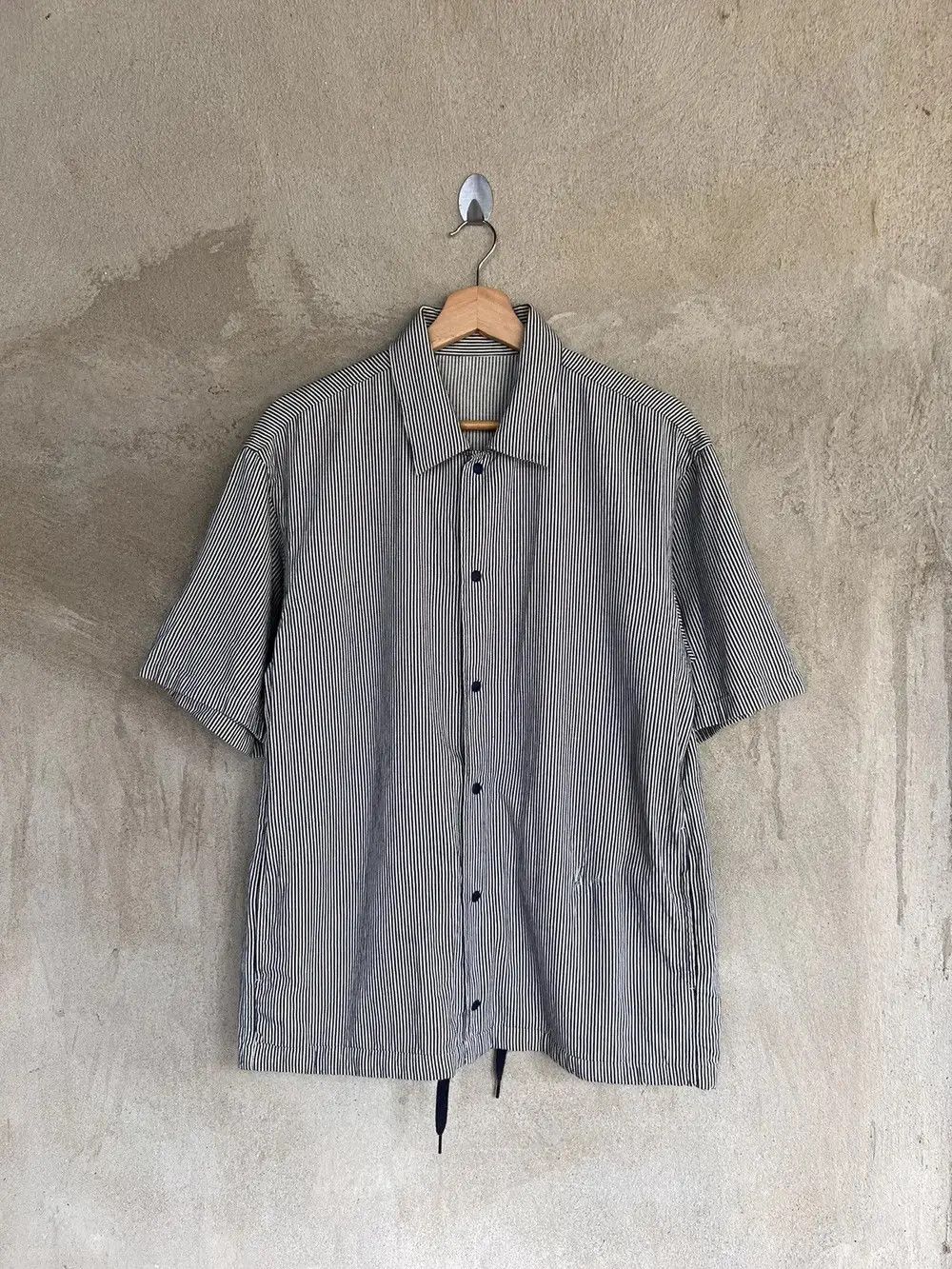 GU Japanese Brand GU Hickory Button Up Size US M / EU 48-50 / 2 - 2 Thumbnail