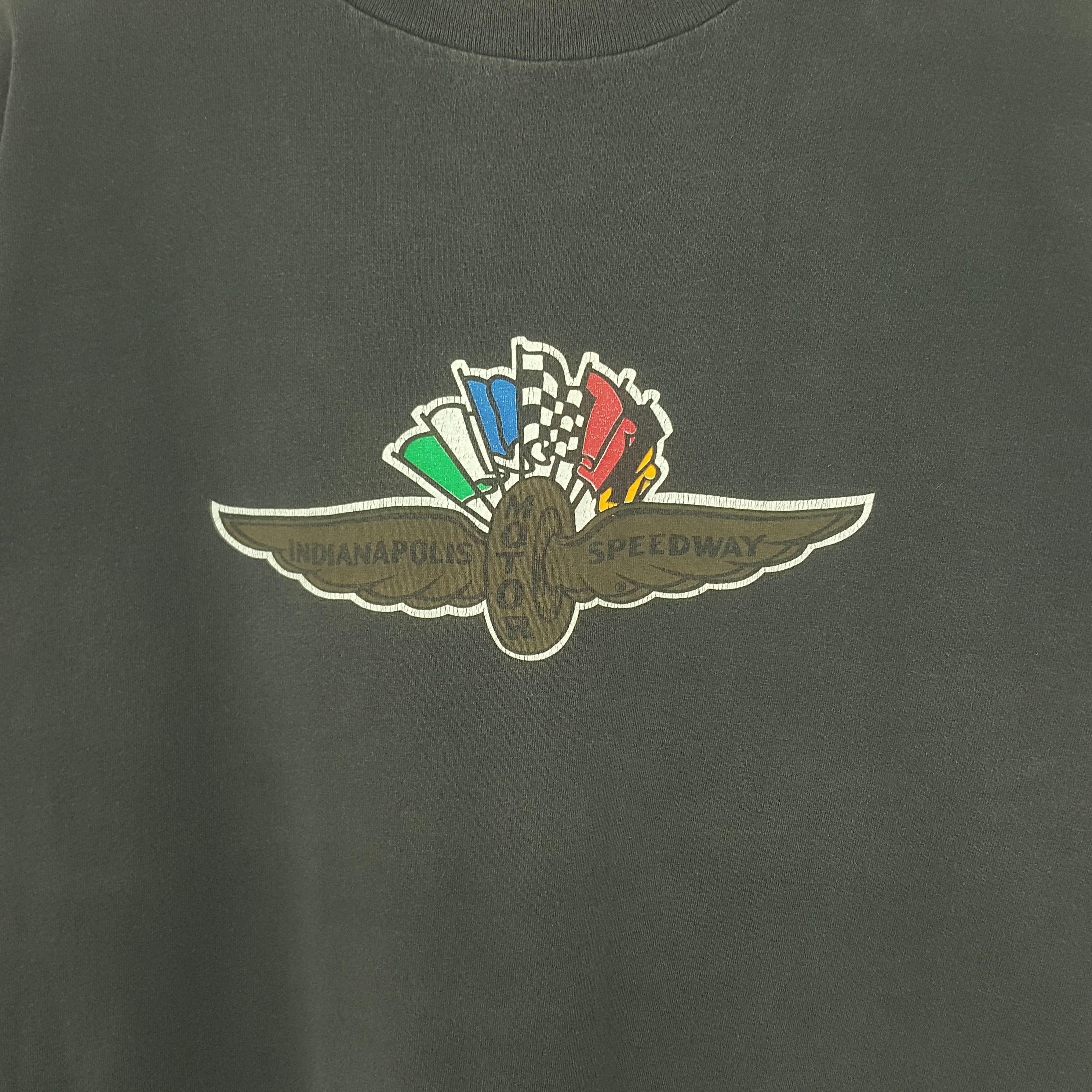 Logo 7 Vintage Indiana Motor Speedway American Racing Tshirt RR6 Size US XL / EU 56 / 4 - 2 Thumbnail
