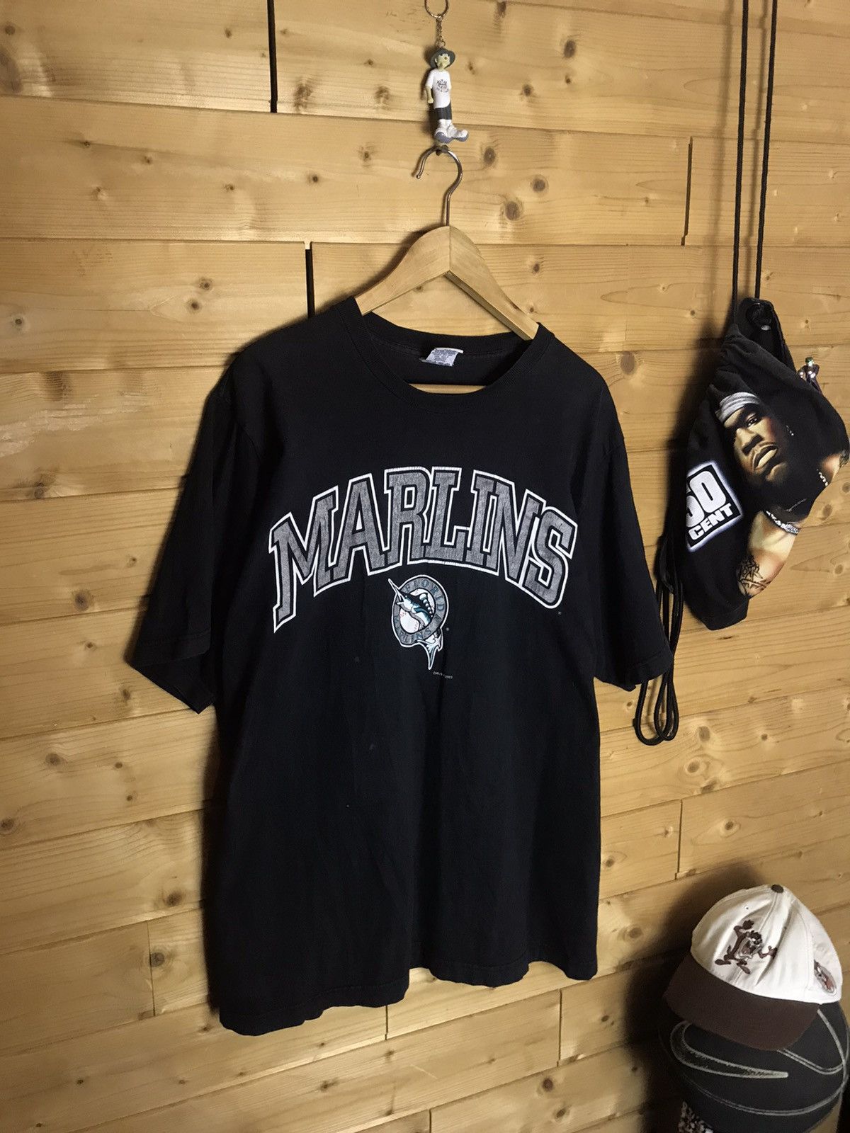 MLB Vintage 2003 MLB Florida Marlins faded t-shirt Size US XL / EU 56 / 4 - 2 Thumbnail