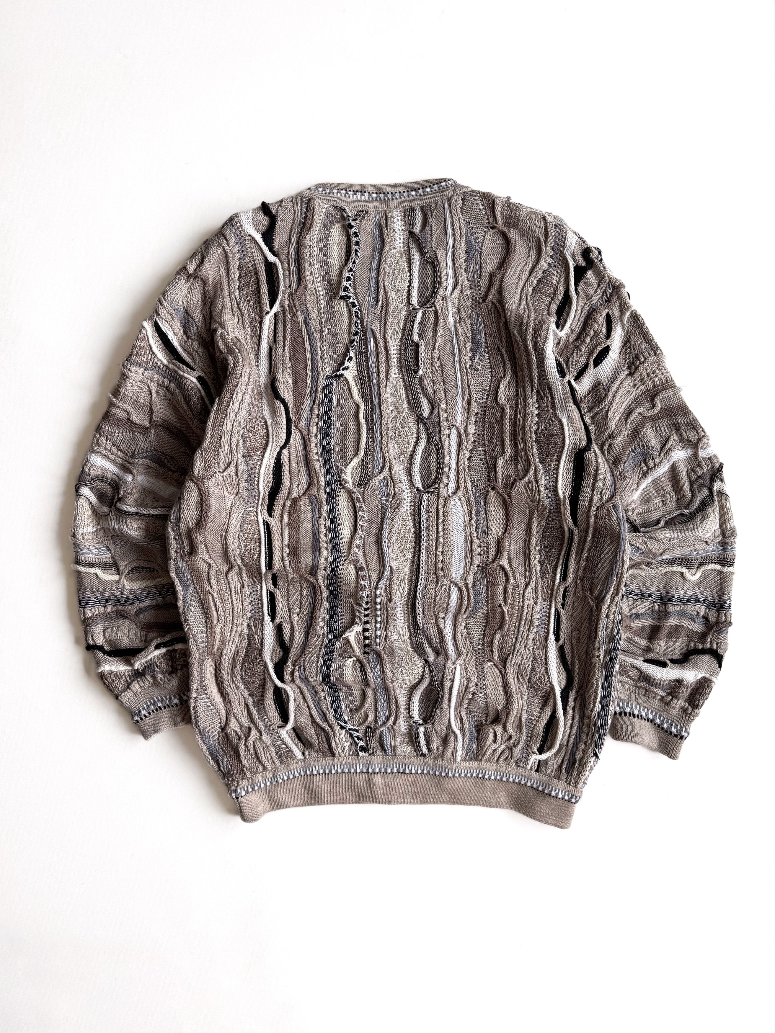 Vintage Vintage Coogi Style 3D Patterned Knit Sweater Biggie (M) Size US M / EU 48-50 / 2 - 4 Thumbnail