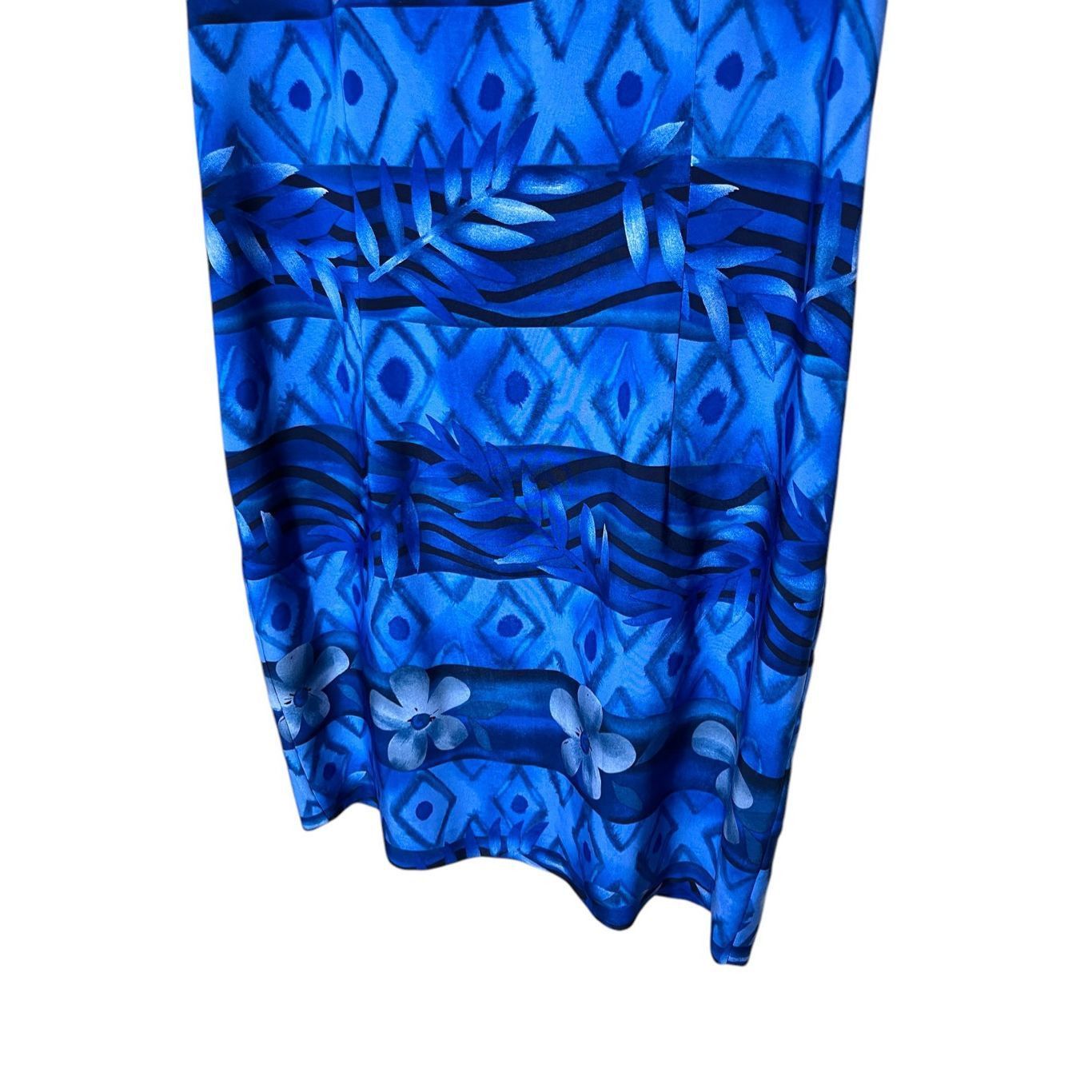 Other Vintage Jessica Howard Blue Sleeveless Scoop Neck Knee Lengt Size L / US 10 / IT 46 - 2 Thumbnail