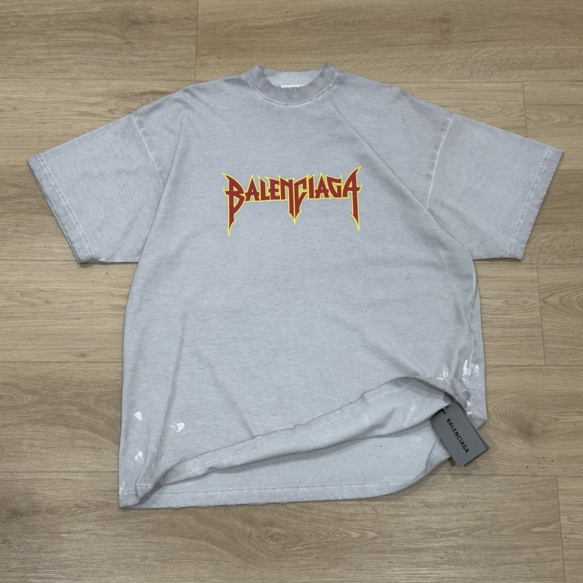 Balenciaga Balenciaga Thrasher Logo T-Shirt Size US S / EU 44-46 / 1 - 1 Thumbnail