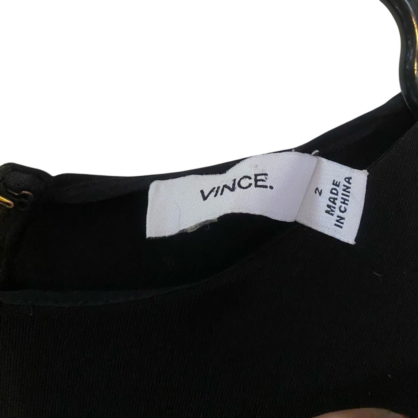 Vince Vince Black Sleeveless Knee Length Sheath Dress SZ. 2 Size XS / US 0-2 / IT 36-38 - 3 Thumbnail