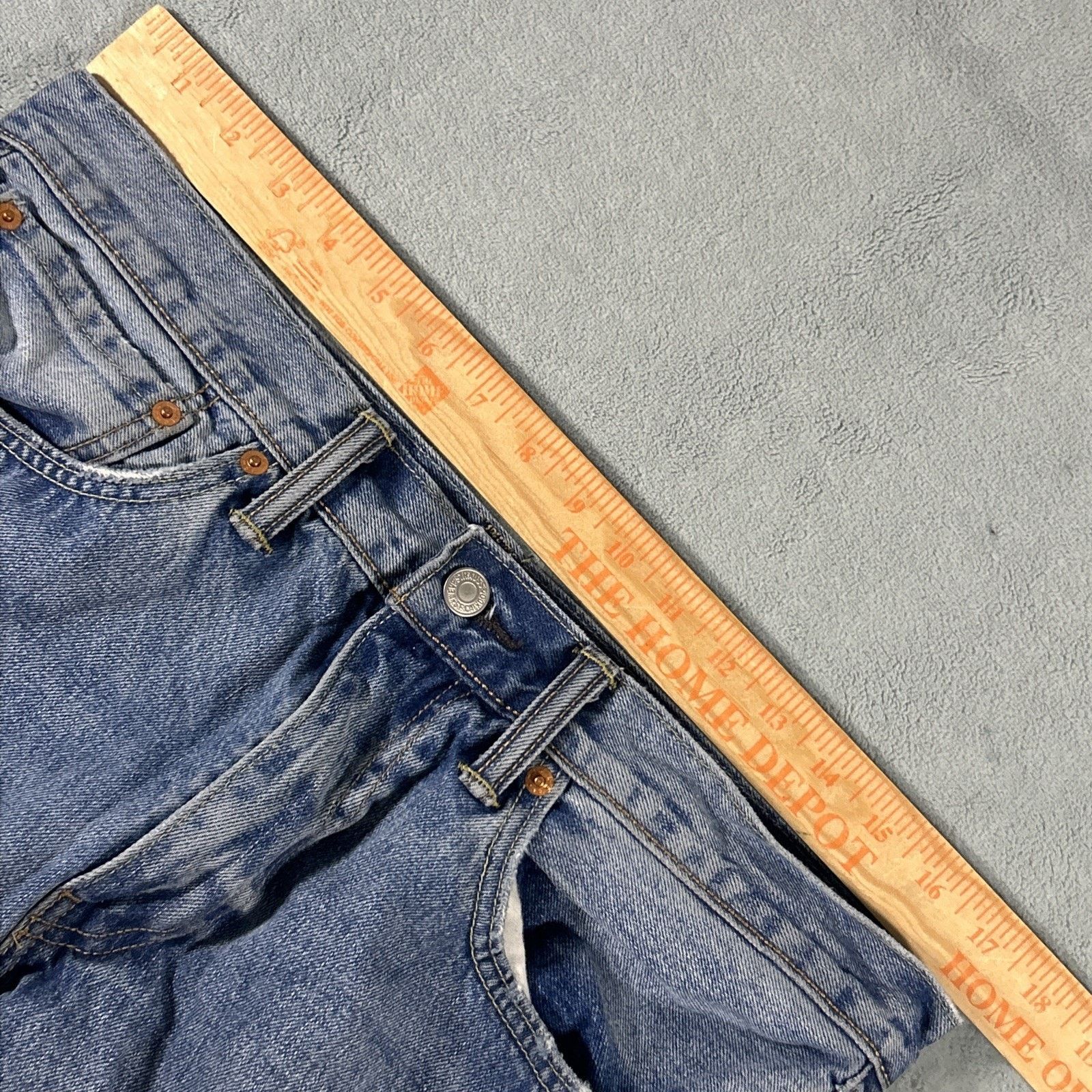 Levi's Levis Baggy Jhorts Shorts Women 34x23 Thrashed Raw Hem Capri Size 34" / US 12 / IT 48 - 9 Thumbnail