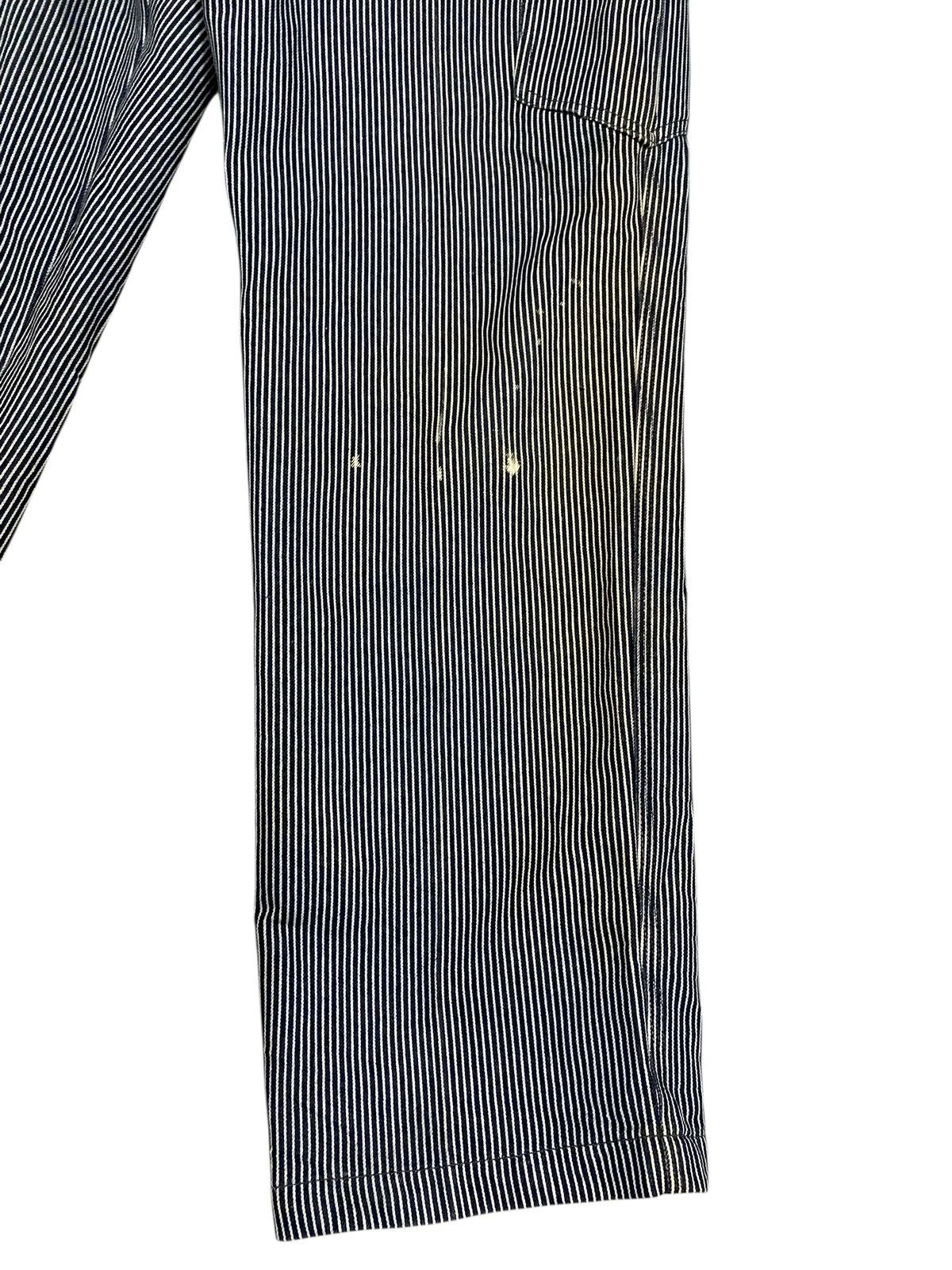 Japanese Brand Evenriver Jpn Hickory Stripe Carpenter Pants Workwear Cargo Size US 33 - 6 Thumbnail