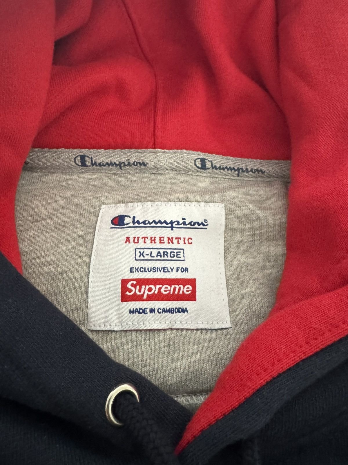 Champion × Supreme Supreme Champion Satin Logo Hoodie Size US L / EU 52-54 / 3 - 3 Thumbnail