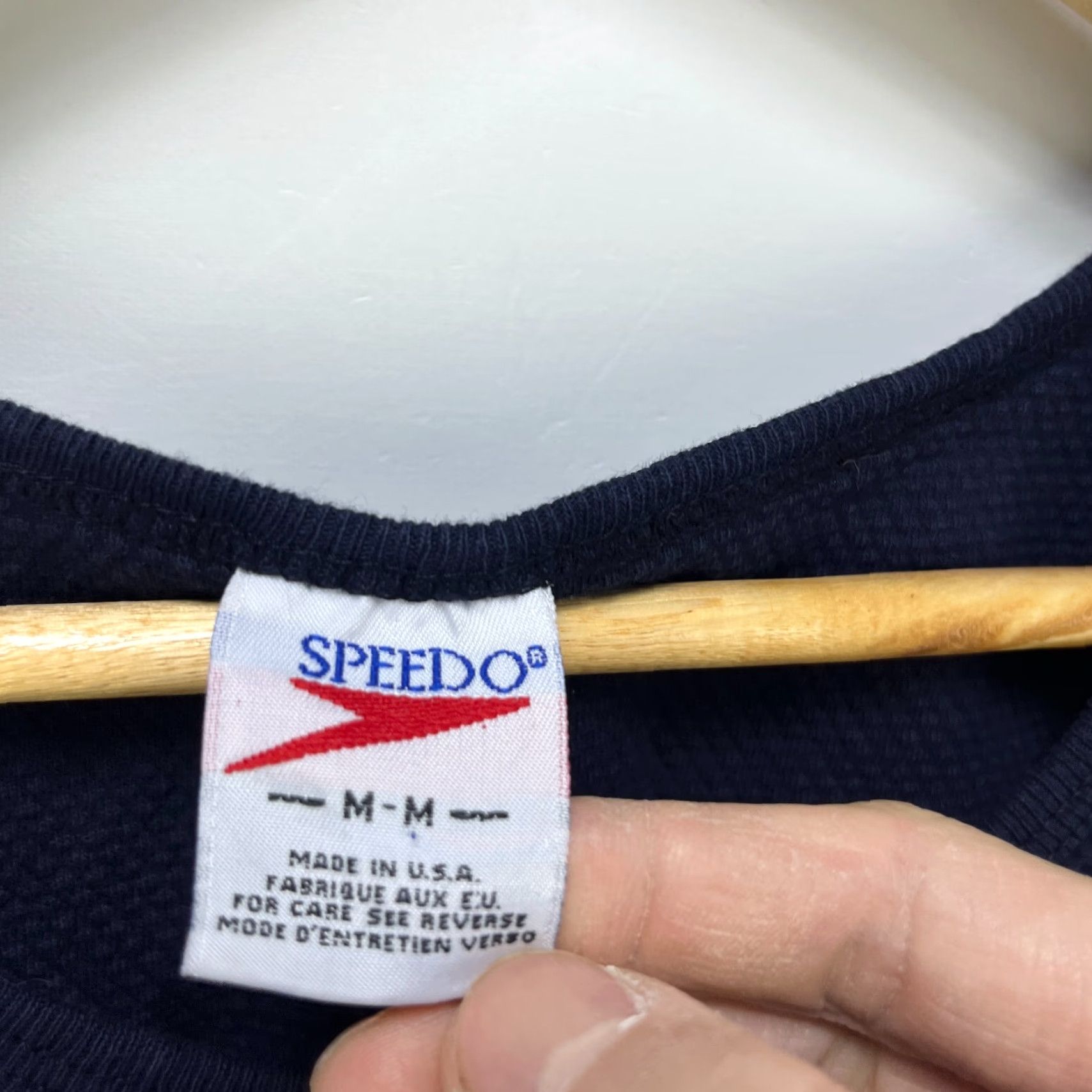 Speedo VINTAGE Speedo T-Shirt Shirt Men M Blue 90s 00s Made in USA Size US M / EU 48-50 / 2 - 5 Thumbnail