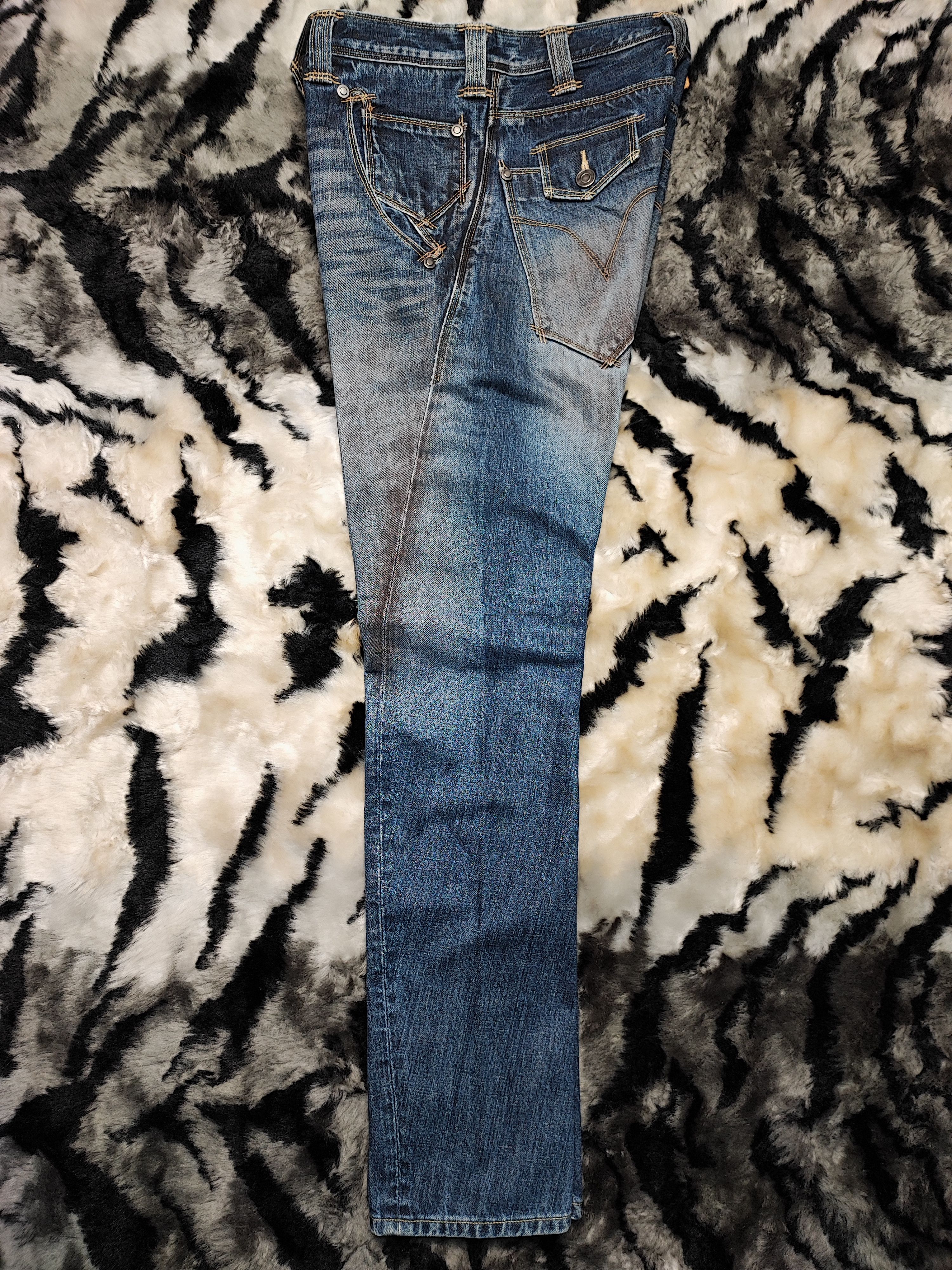 Levi's Levis Engineered Twisted Zip Leg Washed Jeans Size US 28 / EU 44 - 8 Thumbnail