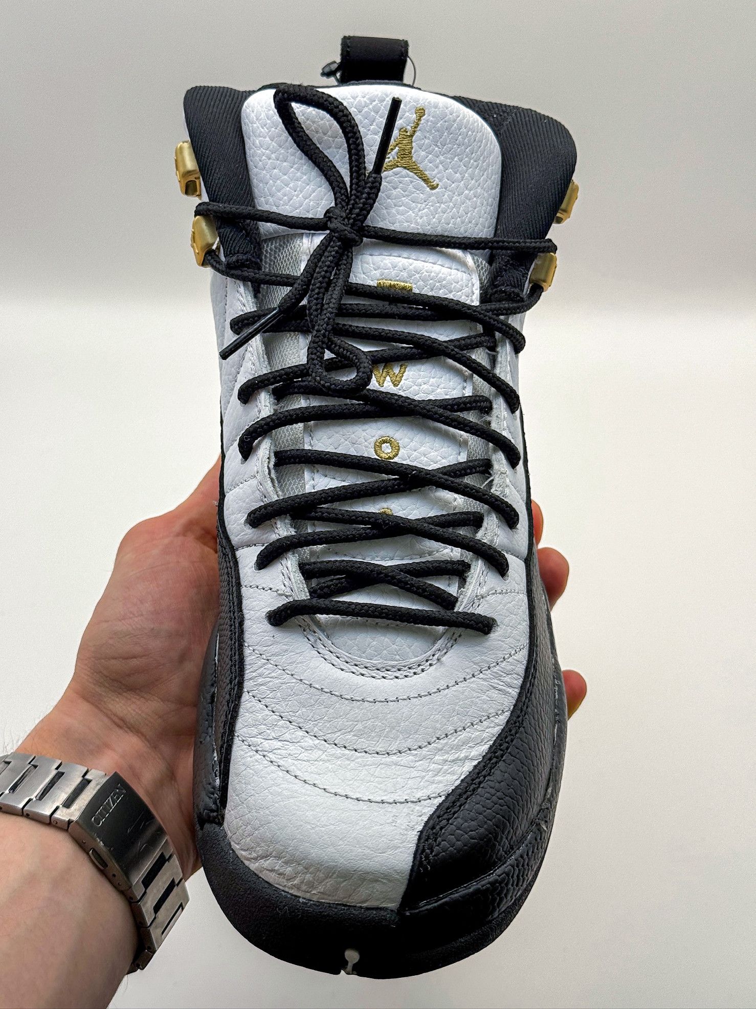 Nike Air Jordan 12 Retro GS "Royalty Taxi" 2021 White Black Size US 7 / EU 40 - 11 Thumbnail
