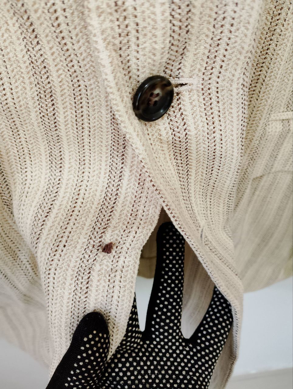 Issey Miyake TETE HOMME by Issey Miyake Striped Knitted Jacket Japan Made Size XXL / US 16-18 / IT 52-54 - 7 Thumbnail