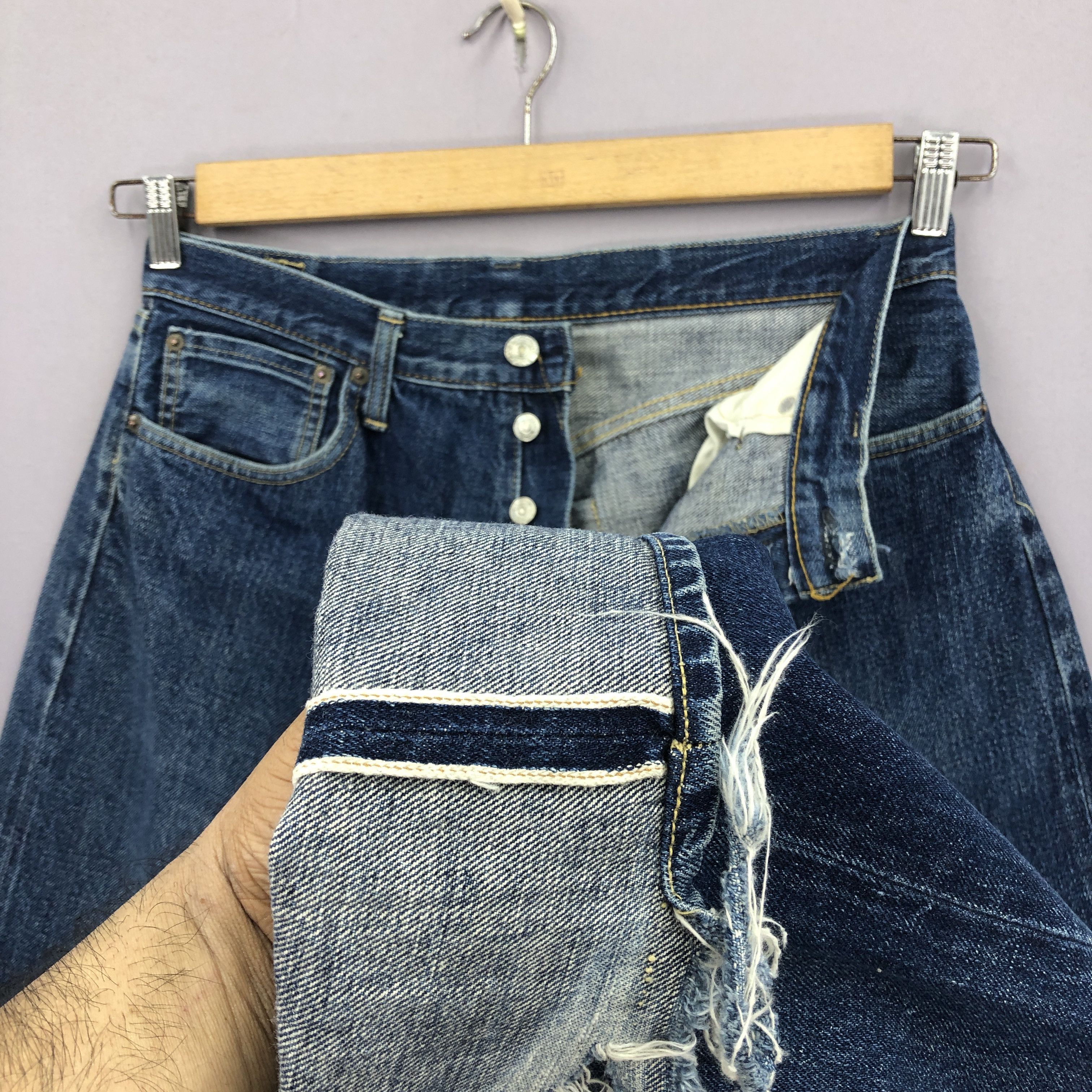 Denime Vintage 90s Denime Selvedge Jeans Japanese Streetwear Denim Size US 32 / EU 48 - 7 Thumbnail
