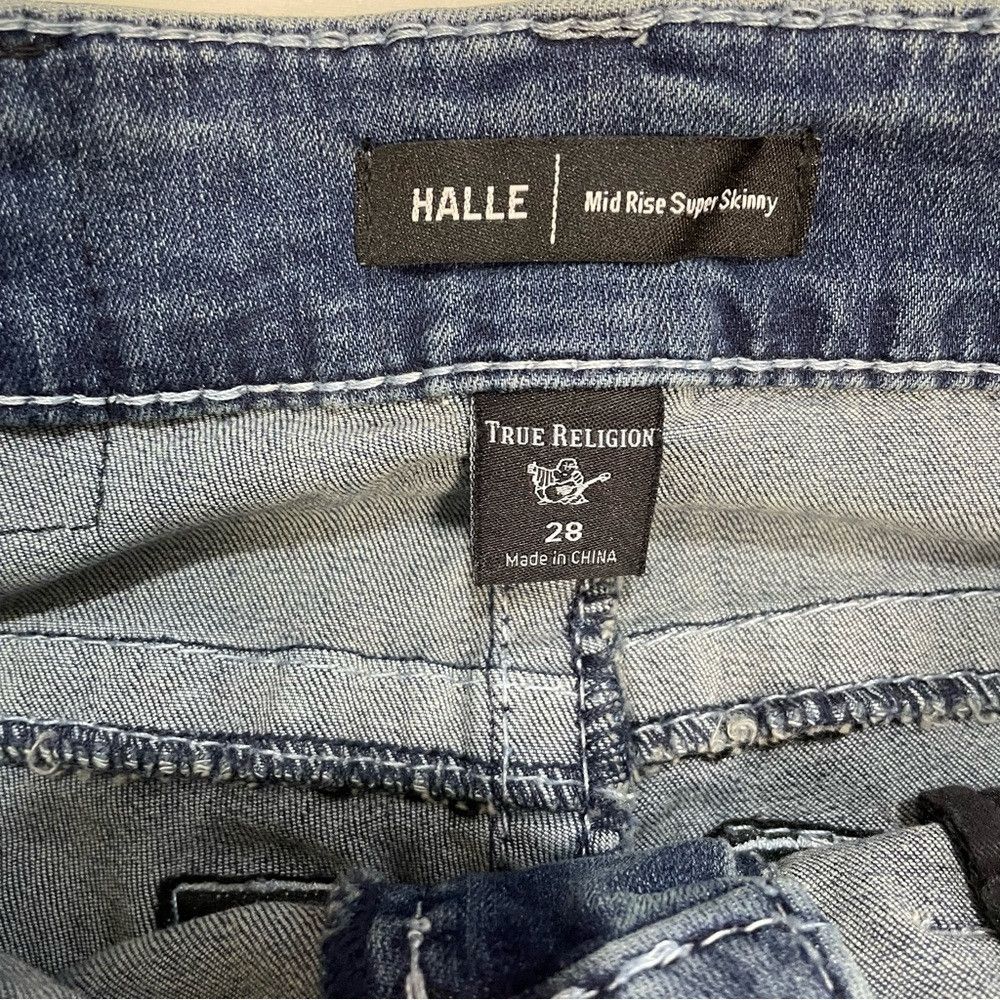 True Religion NWT New $199 True Religion HALLE BIG T SUPER SKINNY Jeans S Size 28" / US 6 / IT 42 - 5 Thumbnail
