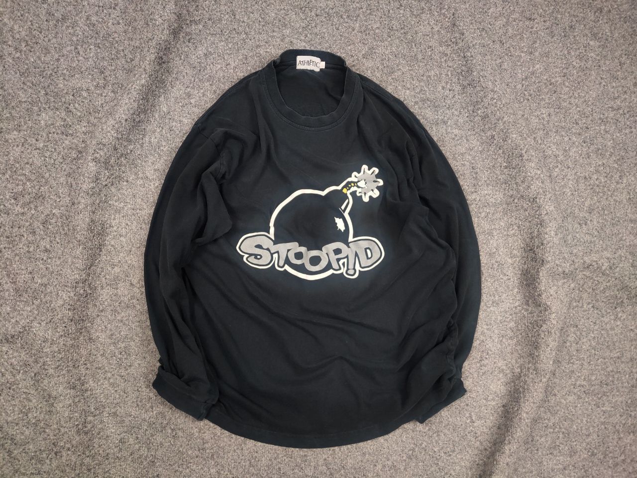 Vintage Stoopid Skater Skateboard Vintage Bomb Long Sleeve Tshirt Size US L / EU 52-54 / 3 - 1 Thumbnail