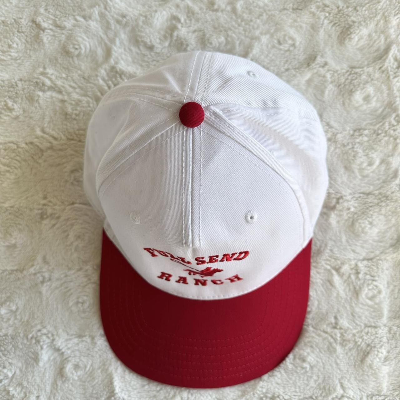 Other Full Send Hat Cap Adult OS White Ranch Western Cowboy Horse Size ONE SIZE - 3 Thumbnail