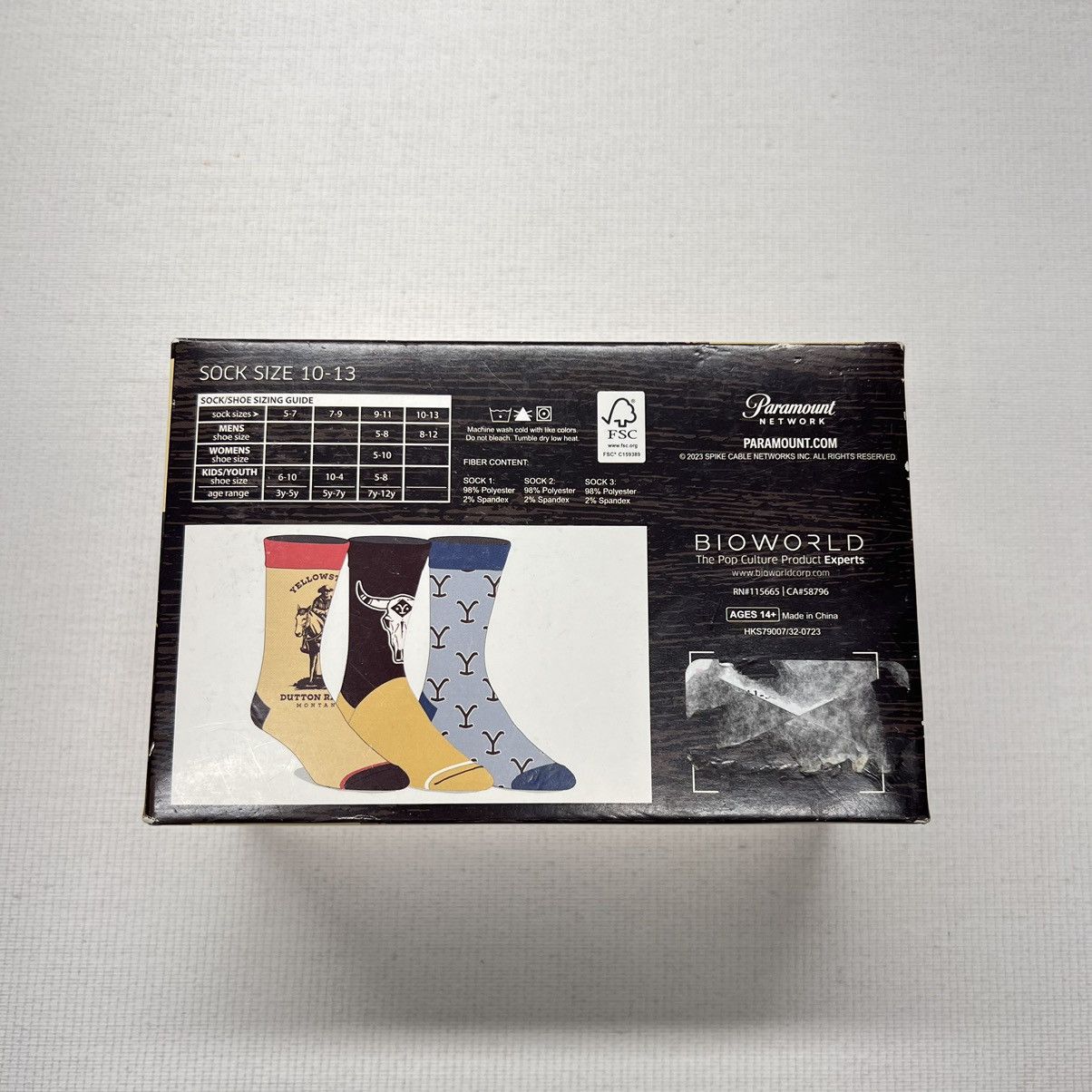 Other NEW Yellowstone Socks 10-13 Dress Western Cowboy Paramount Size ONE SIZE - 7 Thumbnail