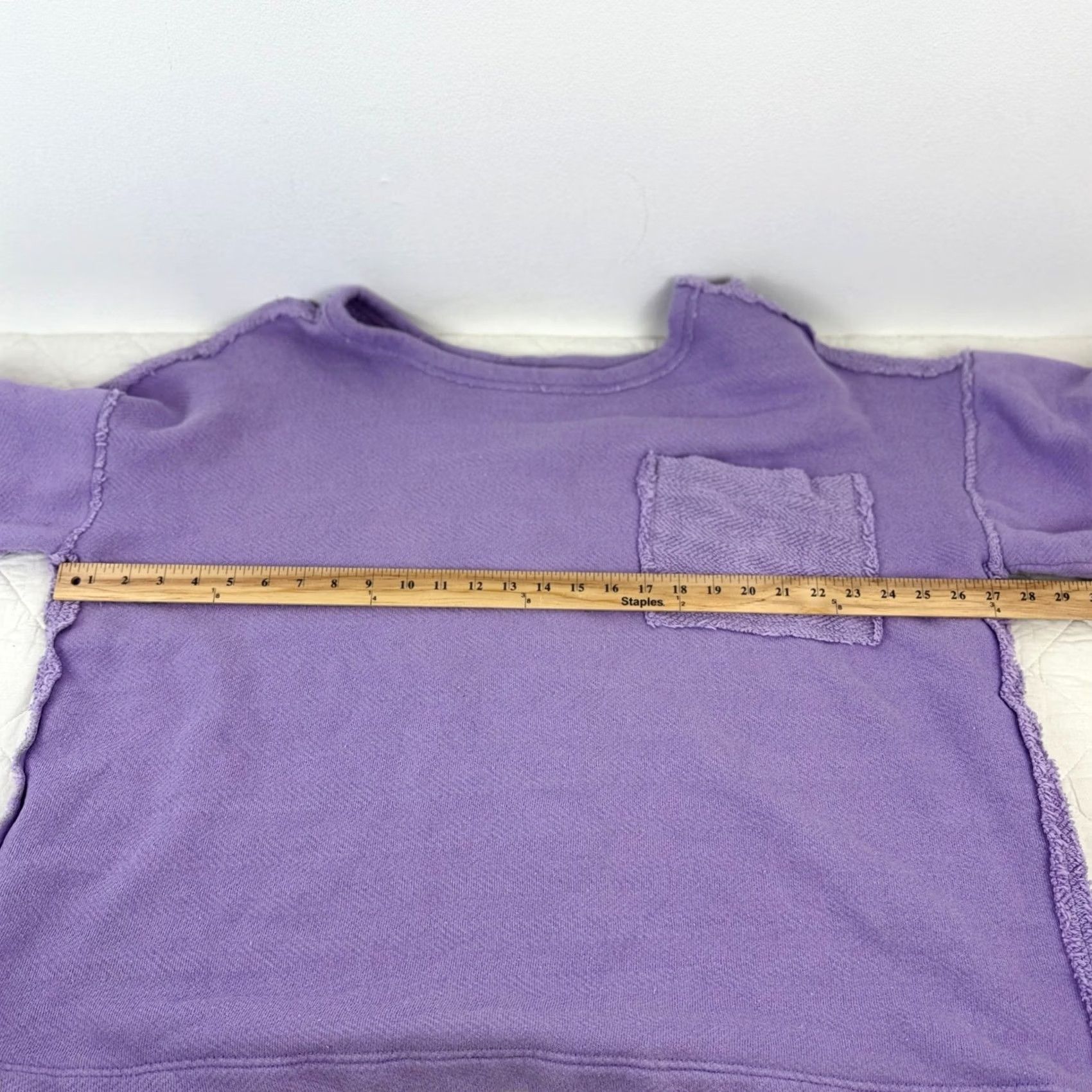 Free People Free People FP Beach Lavender Terry Oversized Pullover Sweatshirt Cover XS Size XS / US 0-2 / IT 36-38 - 5 Thumbnail