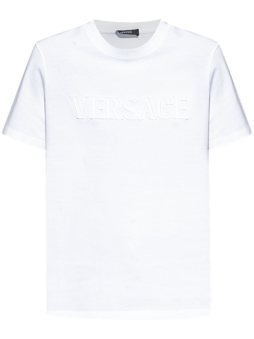 Versace FRINGED LOGO T-SHIRT Size M / US 6-8 / IT 42-44 - 1 Thumbnail