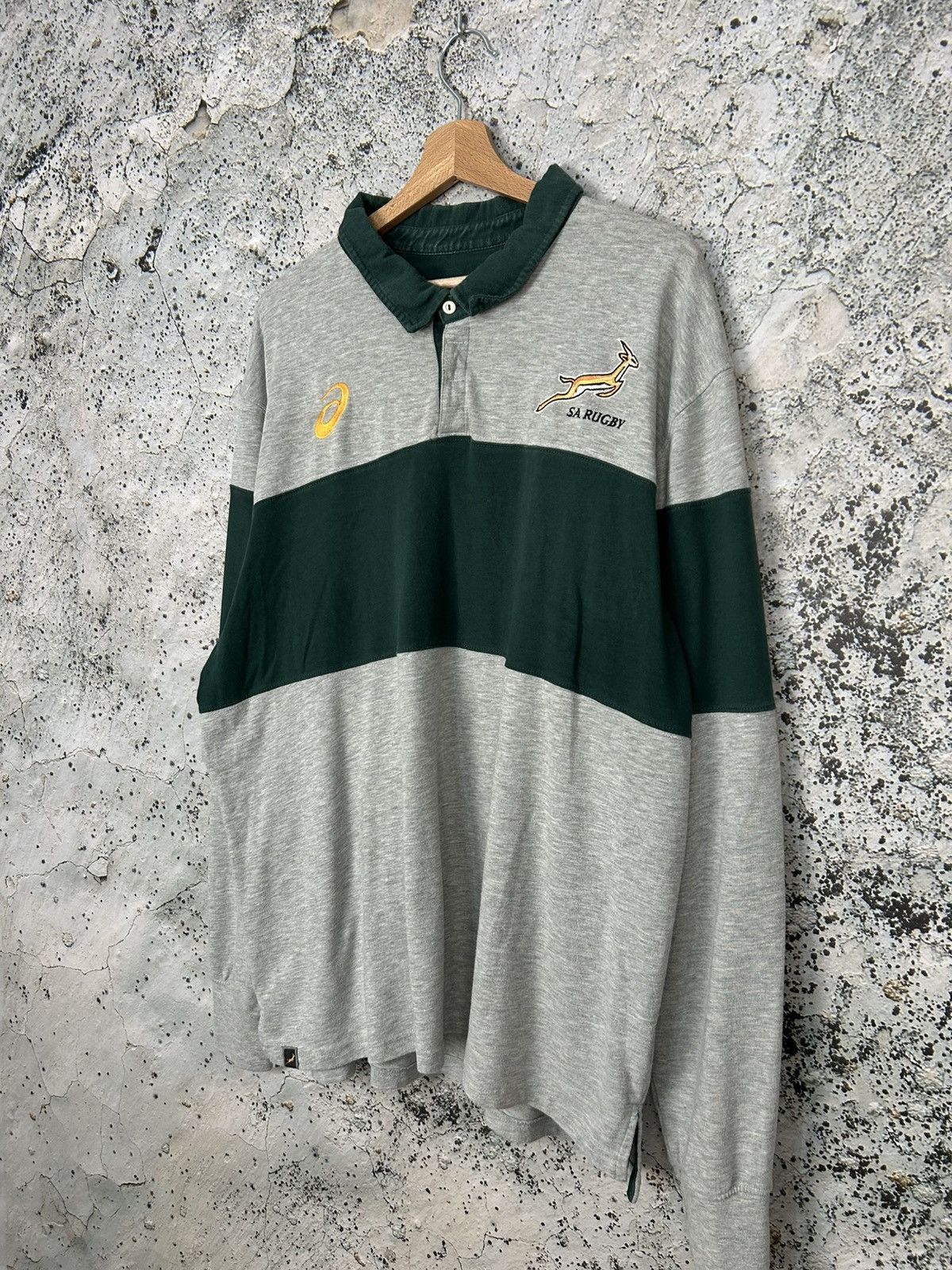 Asics Vintage Asics Rugby Sout Africa Jersey Sportswear Oversized Size US XXL / EU 58 / 5 - 2 Thumbnail