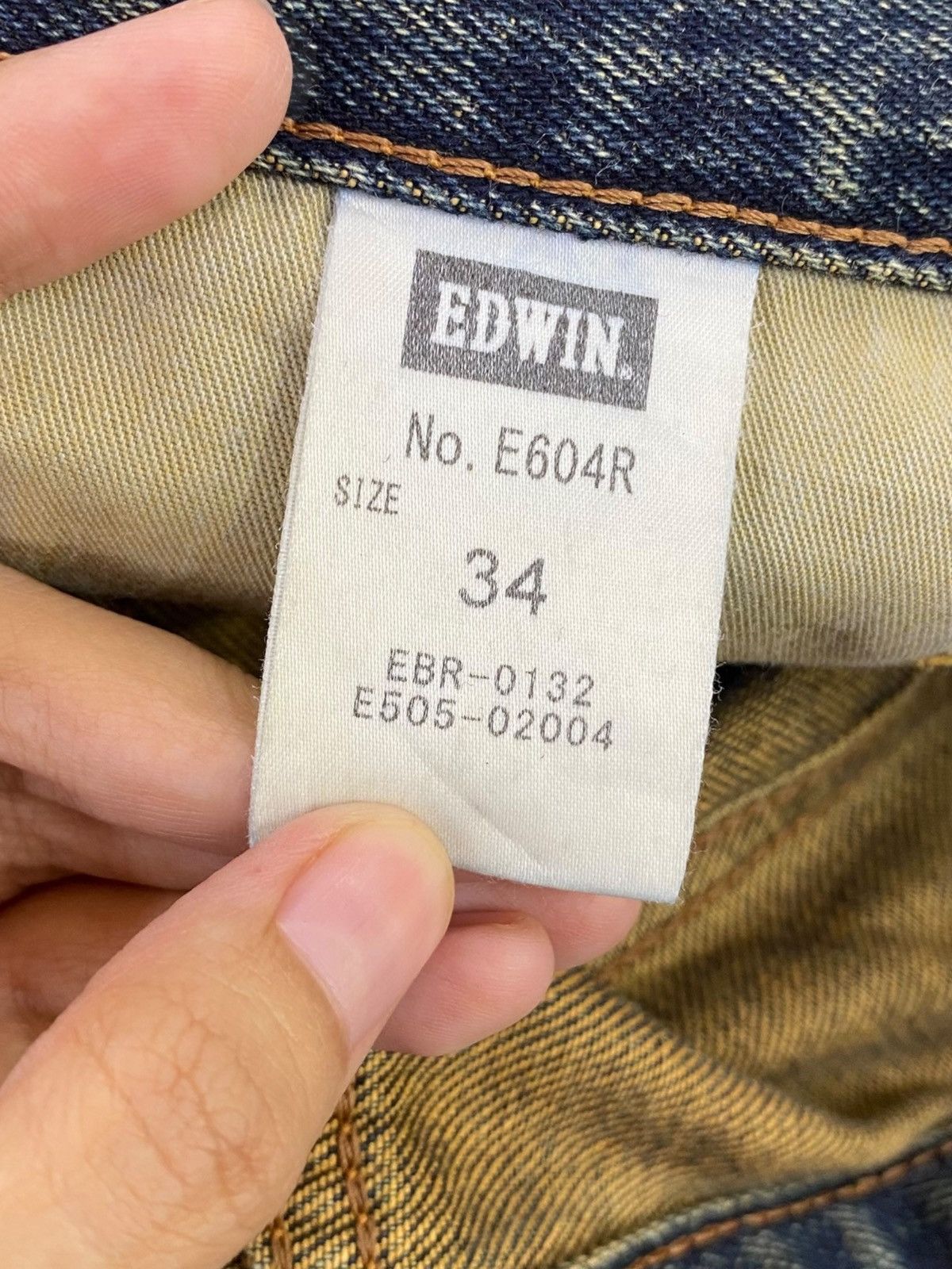 Edwin Vintage Edwin Rusty Faded Wash Style Loose Jeans Size US 34 / EU 50 - 10 Thumbnail