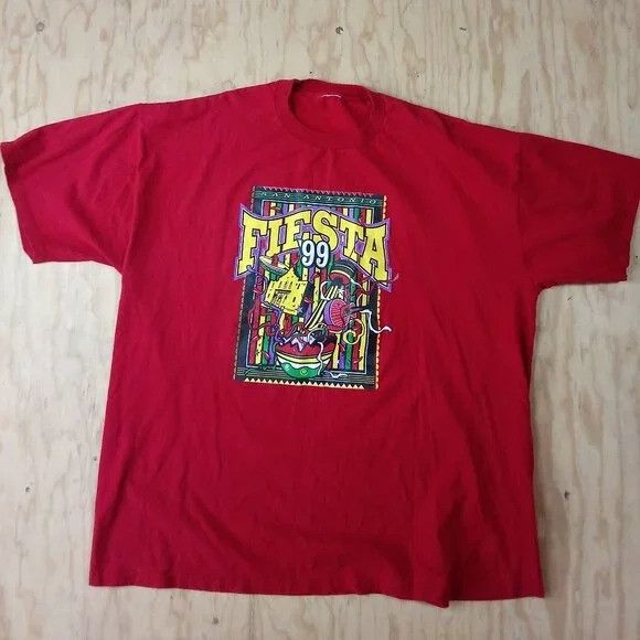 Vintage Vintage Fiesta San Antonio 1999 T-Shirt Size US L / EU 52-54 / 3 - 2 Thumbnail