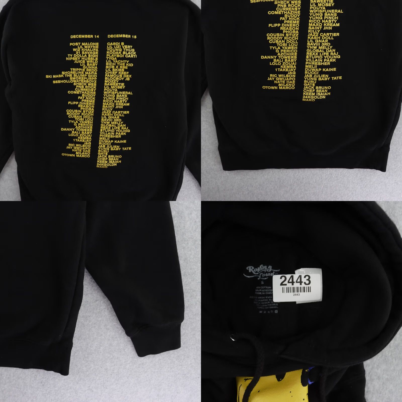 Vintage Rolling Loud Sweatshirt Adult Small Music LA 2018 Festival Rap Hip-Hop Smiley Size US S / EU 44-46 / 1 - 9 Thumbnail