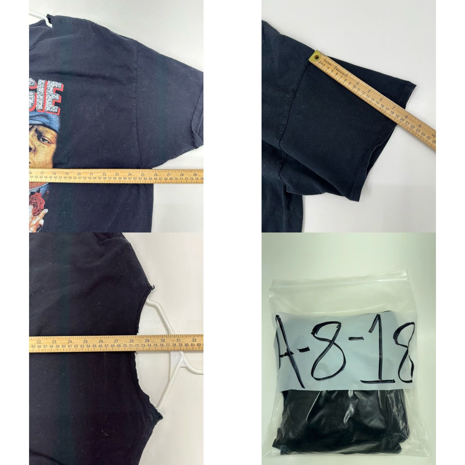 Vintage VINTAGE Notorious BIG T-Shirt Black 2X Short Sleeve Graphic Shirt 80s 90s Sports Mens Women Ladies Size XXL / US 16-18 / IT 52-54 - 8 Thumbnail