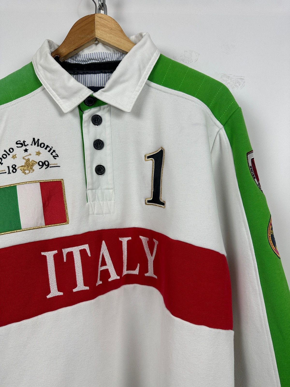 Vintage 2011 Vintage Polo St.Moritz Italy Team Long Sleeve T-Shirt Size US XL / EU 56 / 4 - 5 Thumbnail