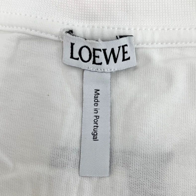 Loewe LOEWE White logo letter kerosene lamp printed cotton round Size M / US 6-8 / IT 42-44 - 5 Thumbnail