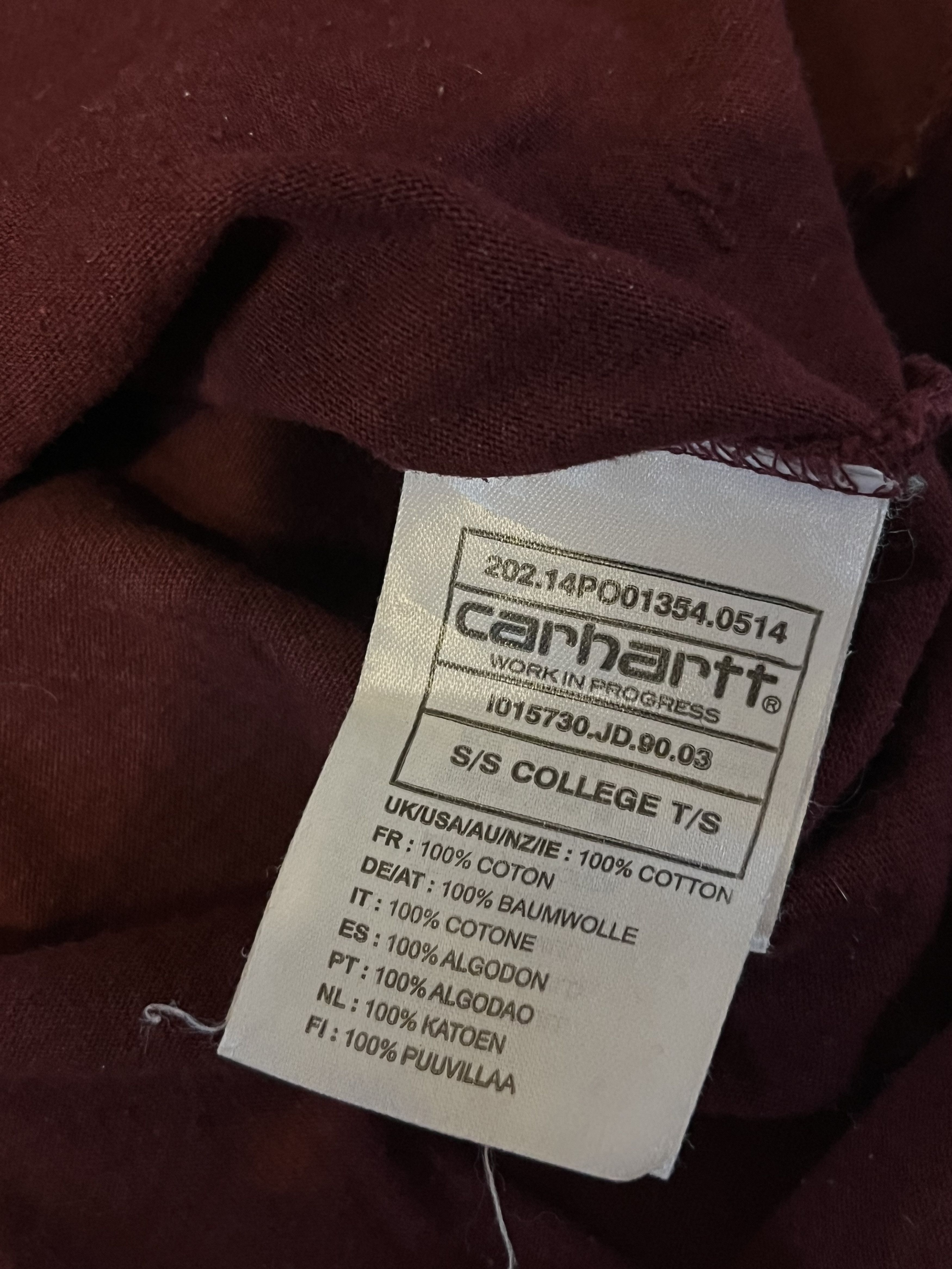 Carhartt × Carhartt Wip × Vintage Carhartt WIP S/S College19 T/S Size US S / EU 44-46 / 1 - 5 Thumbnail