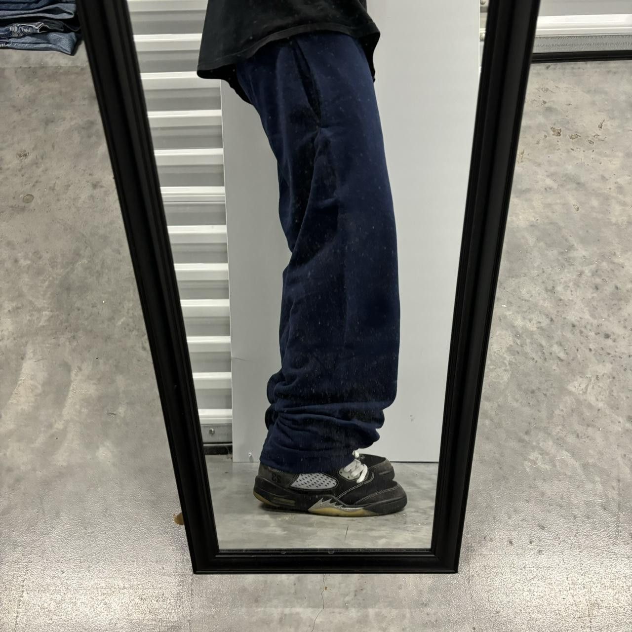 Japanese Brand × Vintage Crazy Vintage Y2K/2000s Navy Blue Skater Essential Sweatpants! Size US 30 / EU 46 - 2 Thumbnail