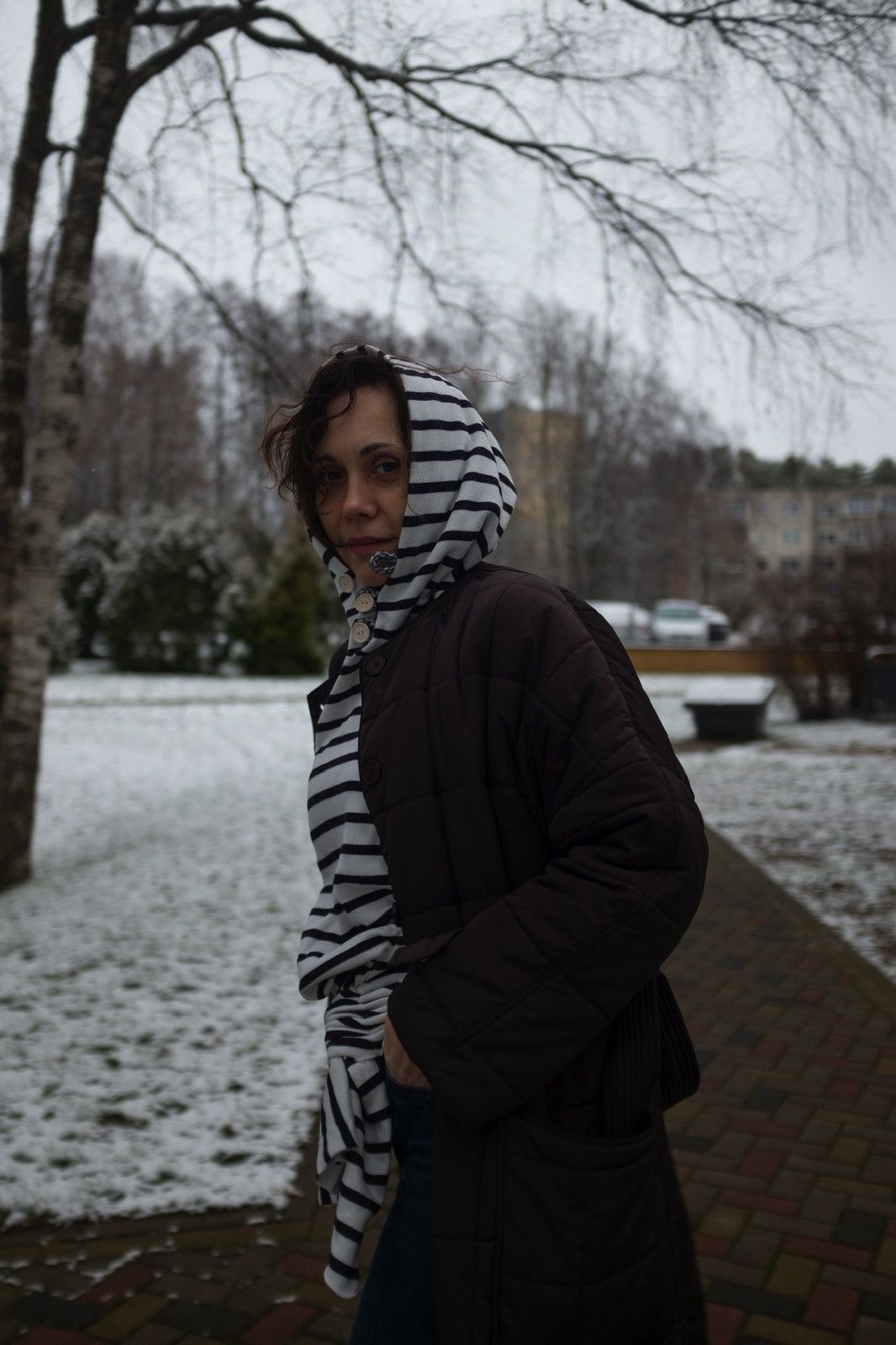 Other Knot Hoodie in stripes / black Size US M / EU 48-50 / 2 - 3 Thumbnail