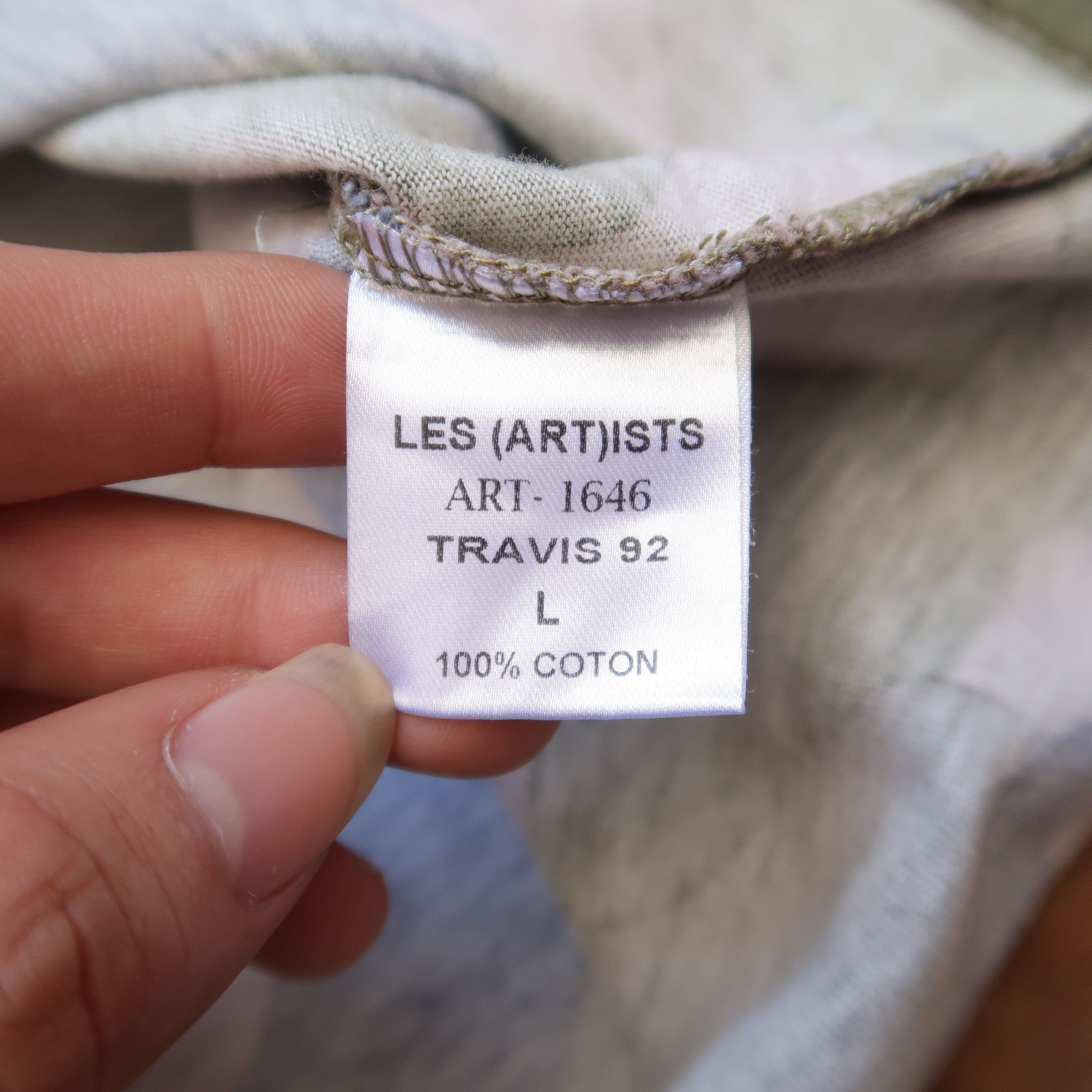 Japanese Brand Les Artists Travis 92 Graphic T-shirt Men Large Camo Size US L / EU 52-54 / 3 - 9 Thumbnail