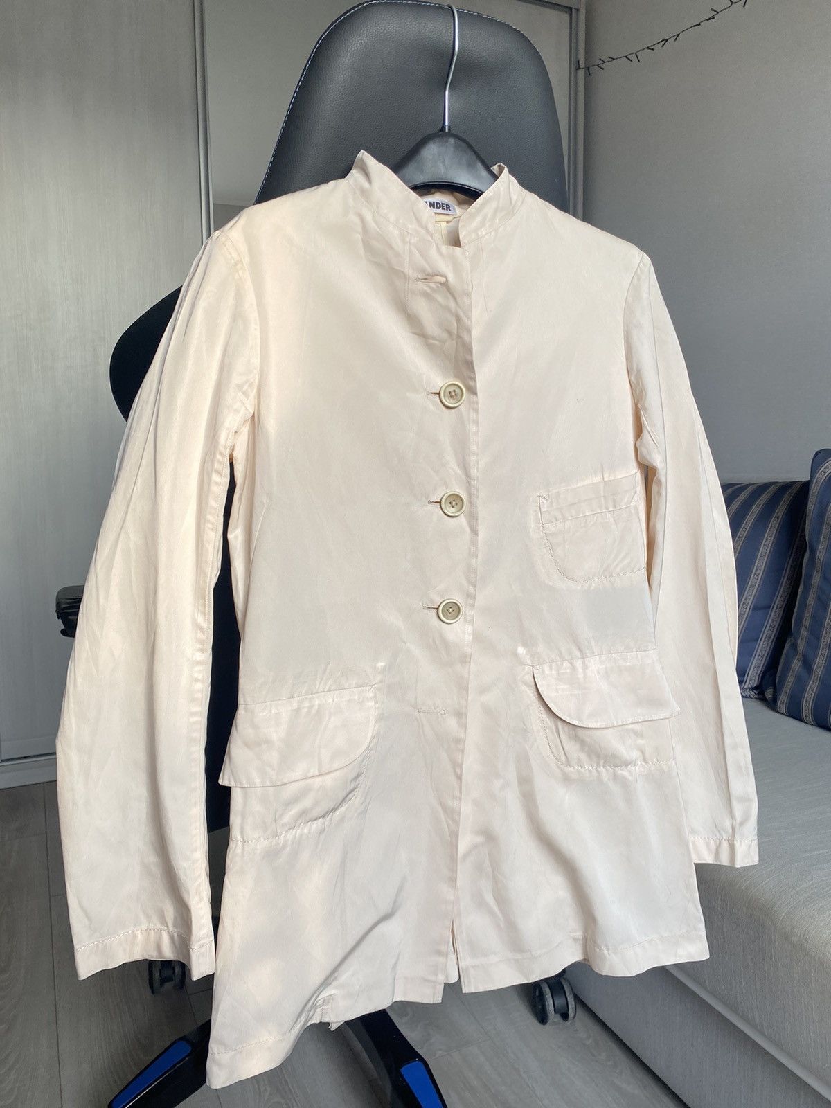 Jil Sander Jil sander silk blazer jacket cream 36 Size S / US 4 / IT 40 - 3 Thumbnail