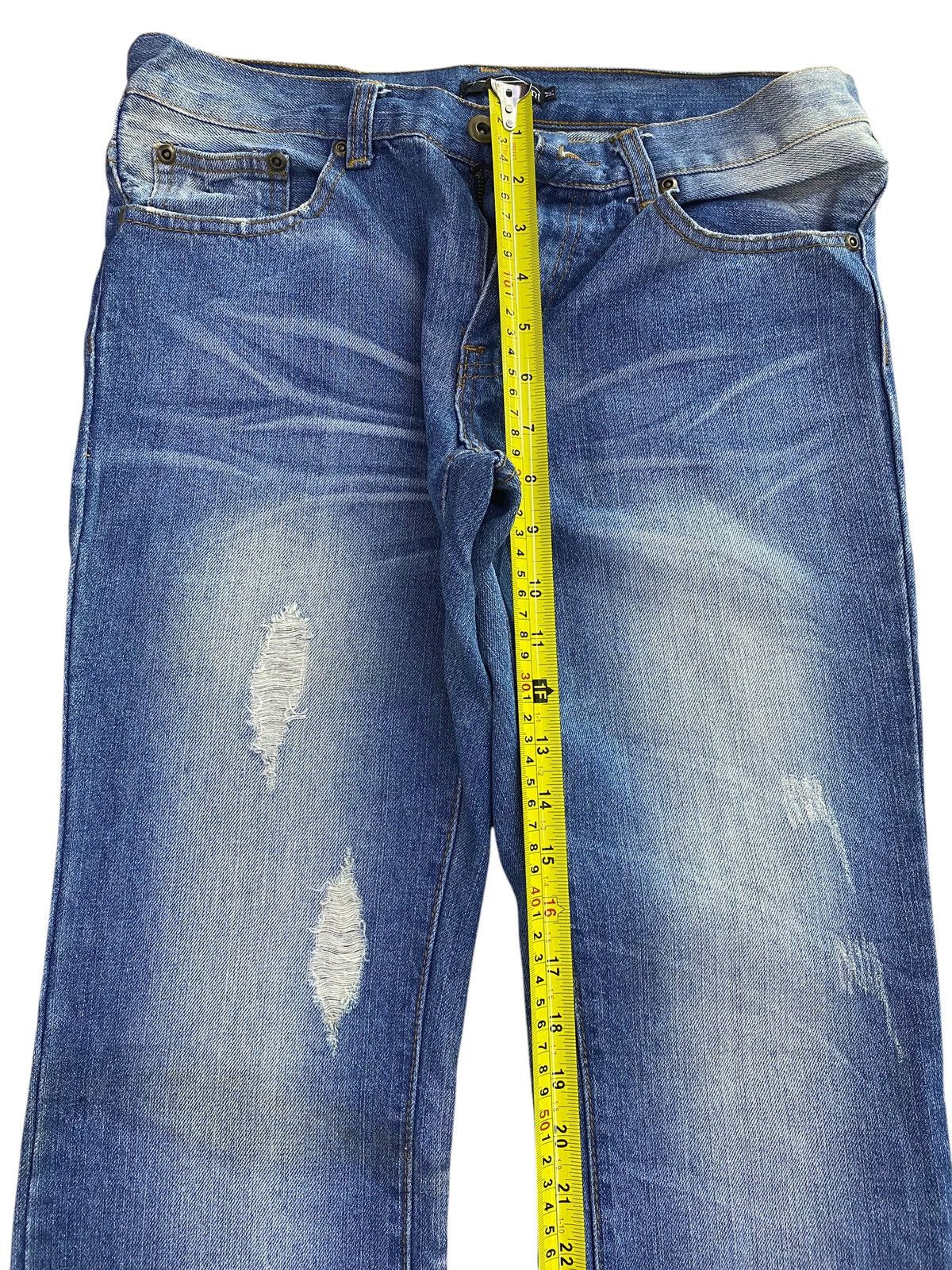 Japanese Brand Indecent Brand Faded Wash Whiskers Style Bootcut Jeans Size US 30 / EU 46 - 8 Thumbnail
