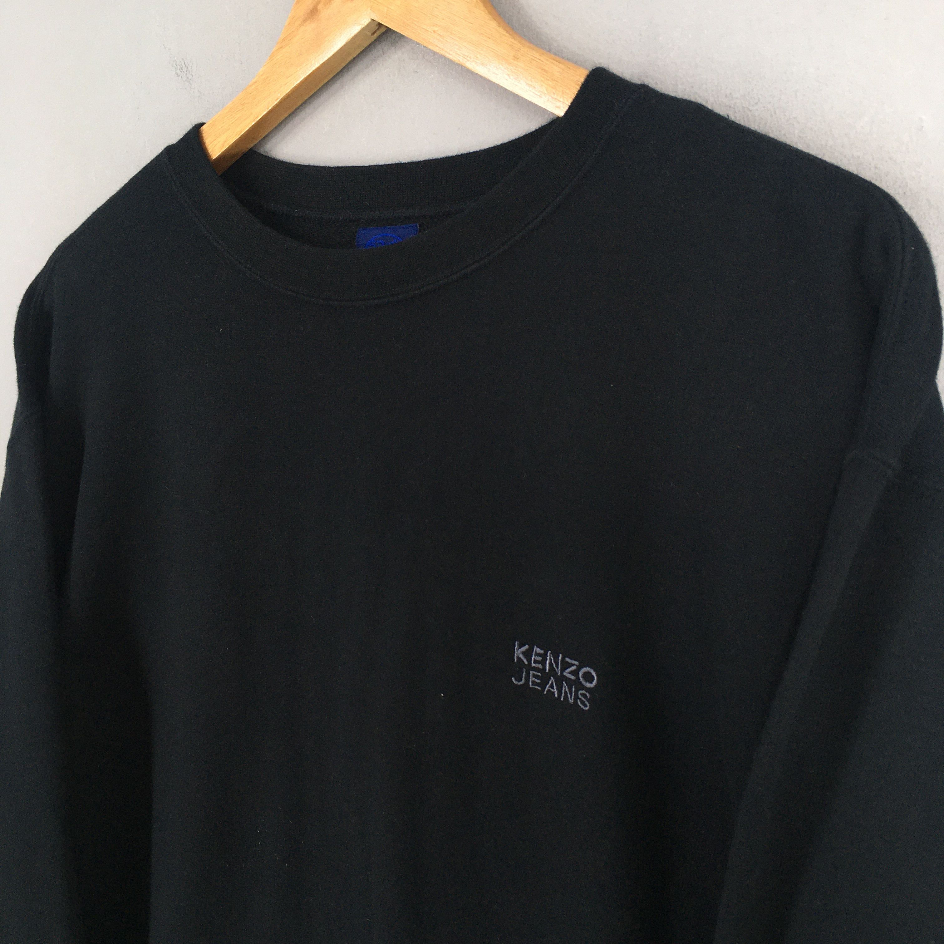Kenzo Vintage Kenzo Jeans Black Sweatshirt Medium Size US M / EU 48-50 / 2 - 5 Thumbnail