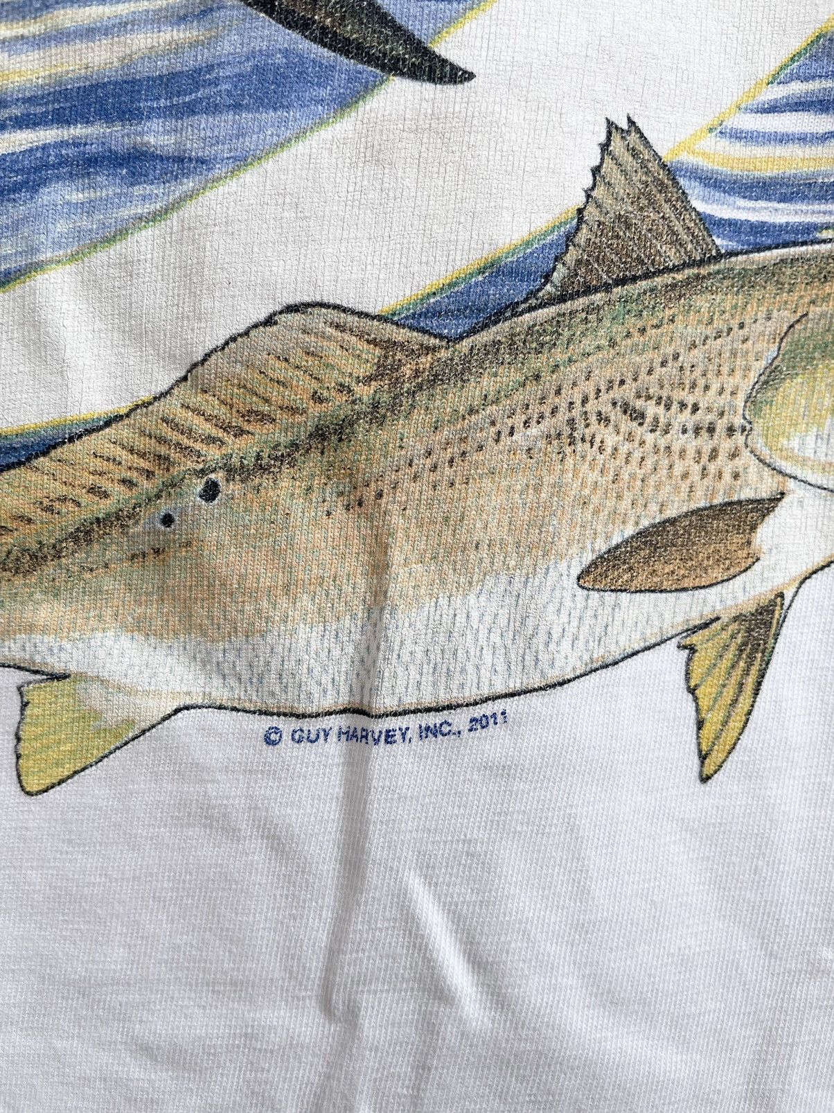 Guy Harvey × Vintage VINTAGE 2011 GUY HARVEY POCKET TEE Size US XXL / EU 58 / 5 - 4 Thumbnail