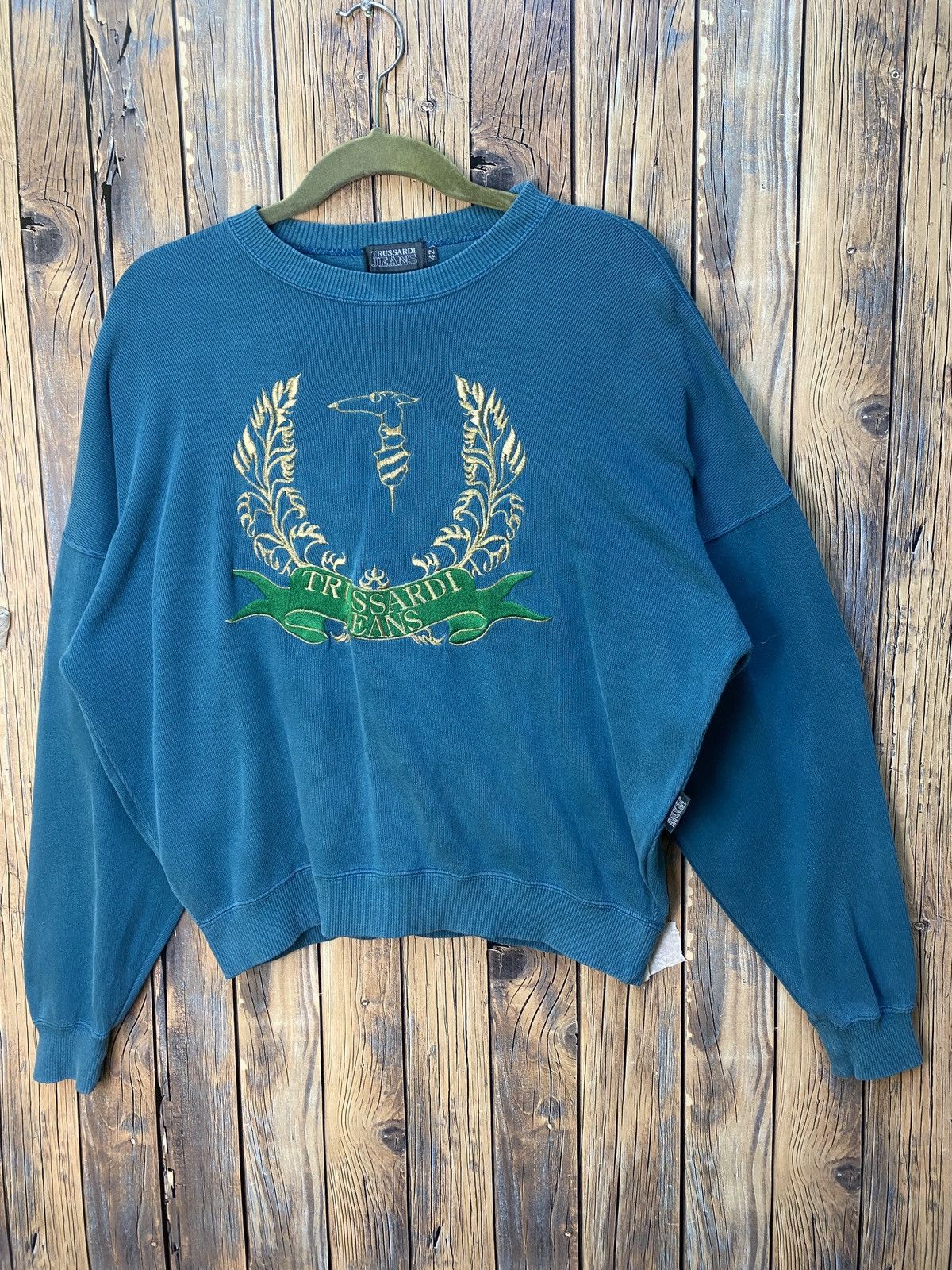 Trussardi × Vintage Vintage trussardi crewneck sweatshirt Size US L / EU 52-54 / 3 - 1 Thumbnail