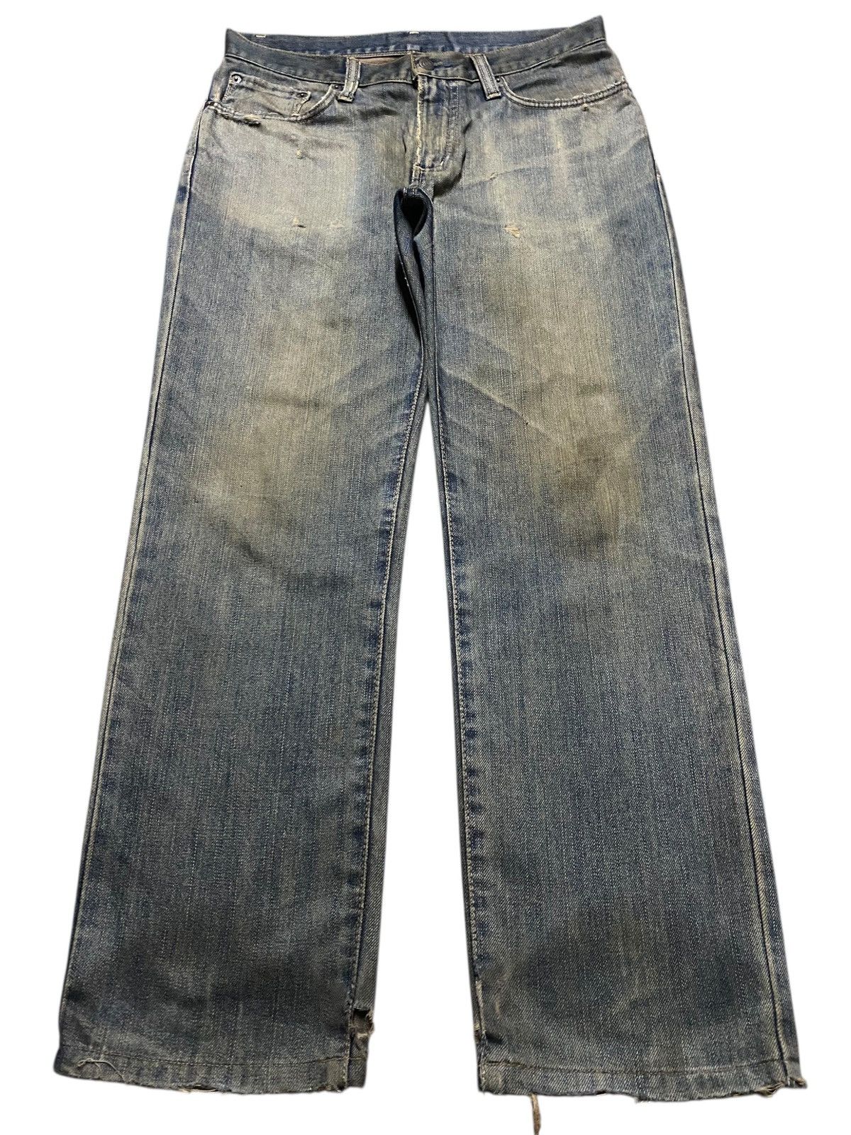 Vintage Edwin 403 Mud Wash Distressed Loose