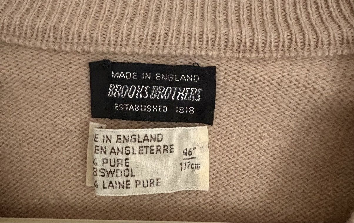 Brooks Brothers Vintage 100% Lambswool Beige Brooks Brothers Best-46” Size US XL / EU 56 / 4 - 2 Thumbnail