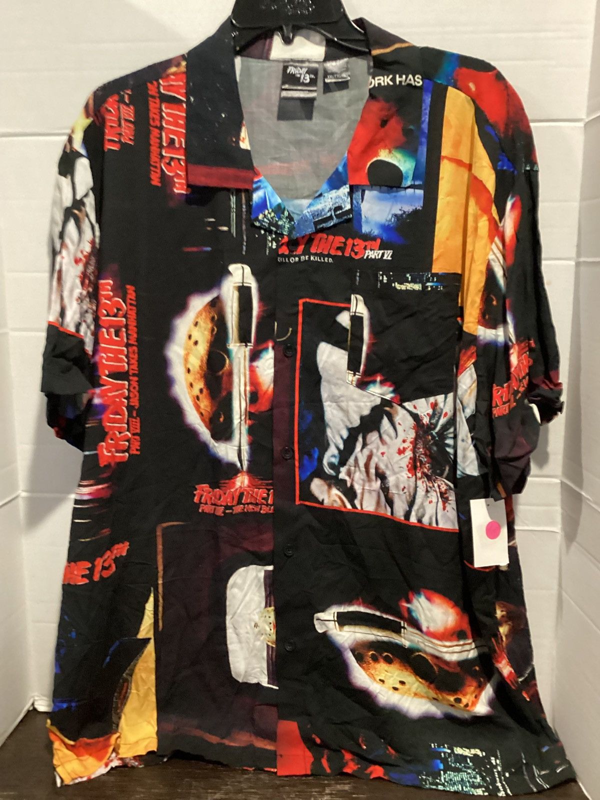 Other Mens Friday the 13th Black Graphic Button Up Shirt XX Large Size US XXL / EU 58 / 5 - 1 Thumbnail